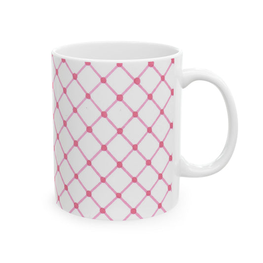 Cyclone Fence White / Pink Cup