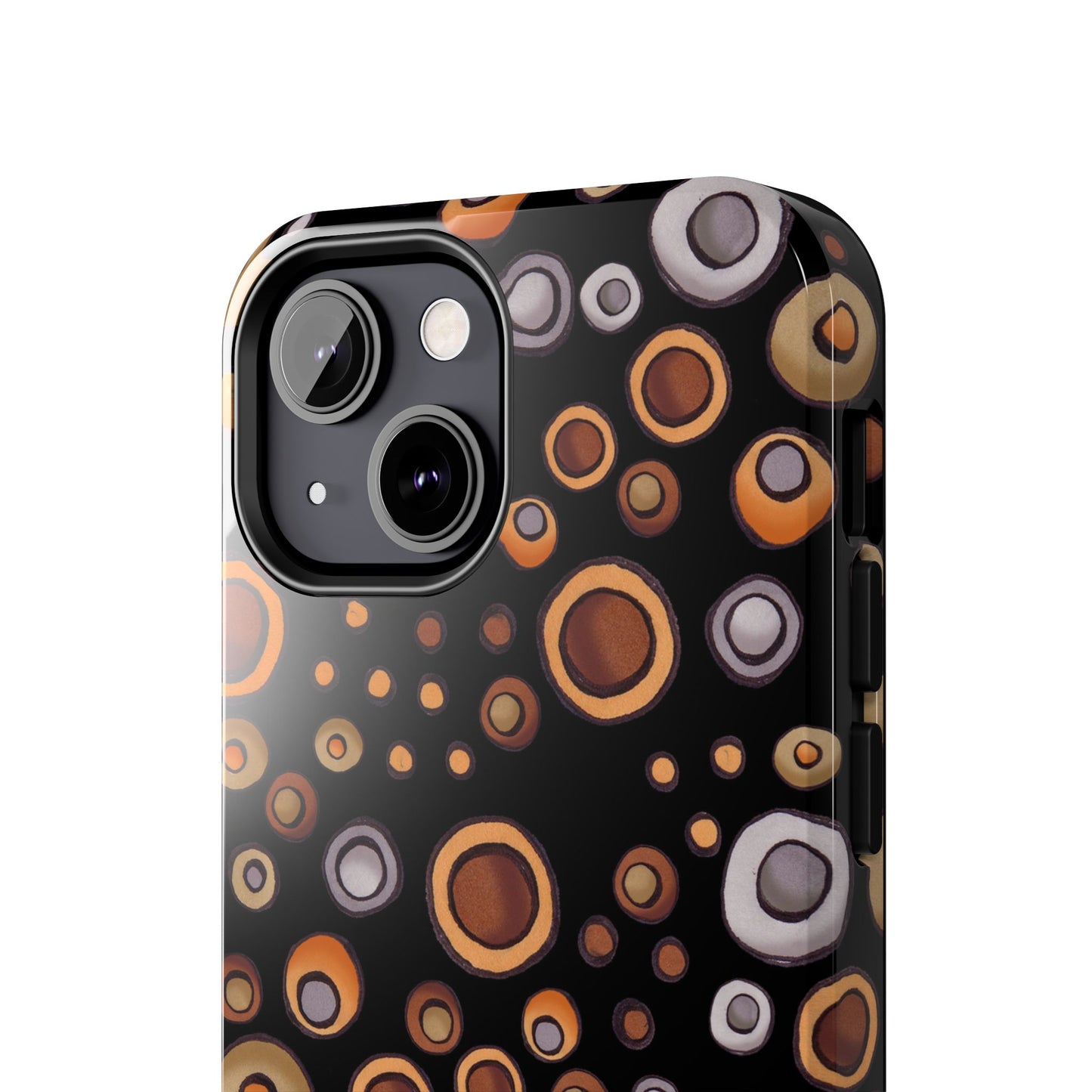 Doggy Dots Black Phone Case