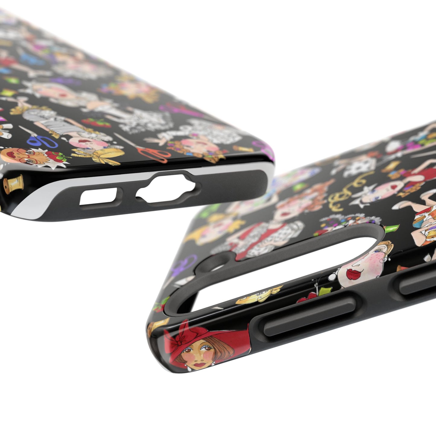 Sew Tossed Black Phone Case