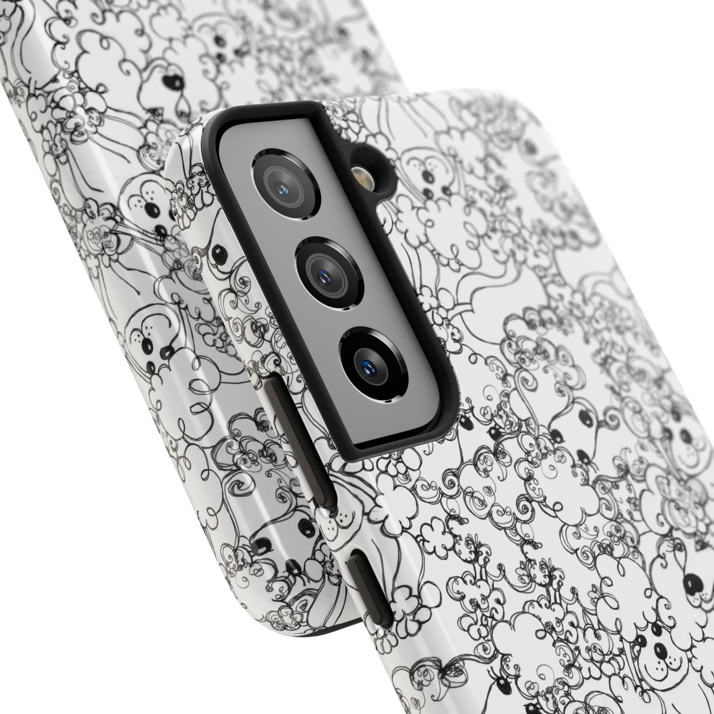 Poodle Party White Phone Case