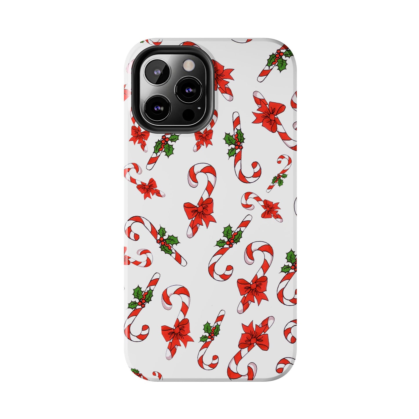 Candy Cane Crowd White Phone Case