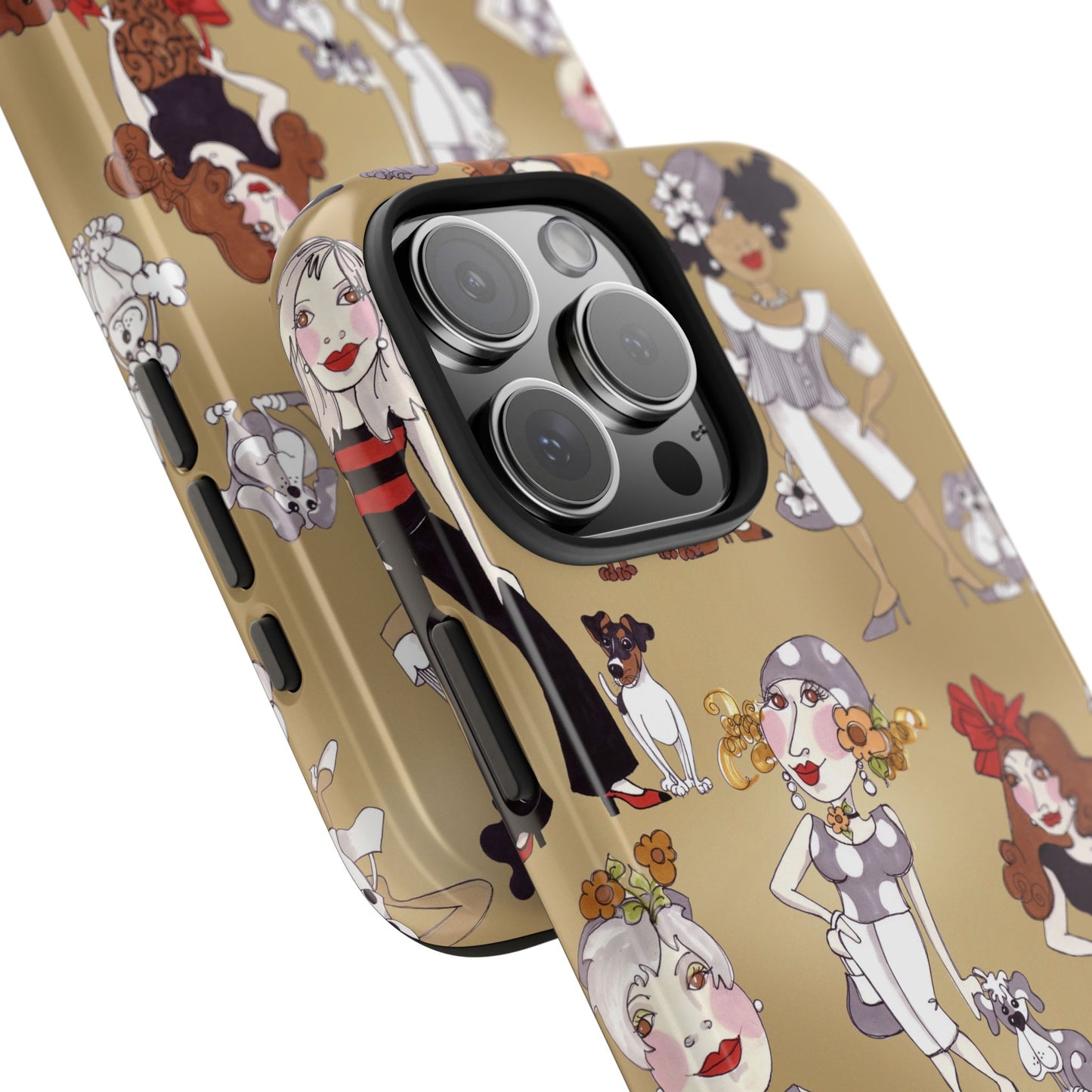 Dog Ladies Tan Phone Case