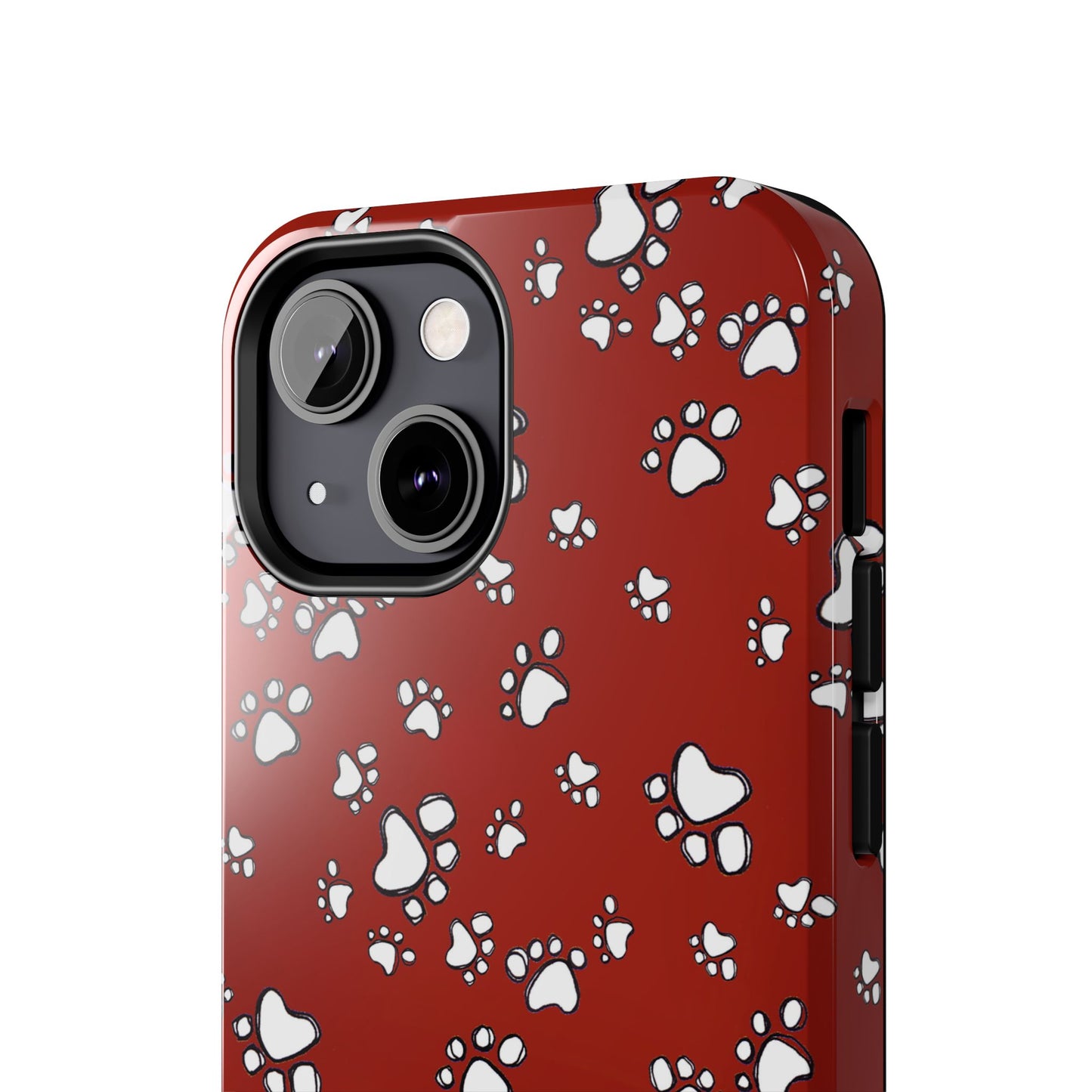 Paw Flakes Red Phone Case