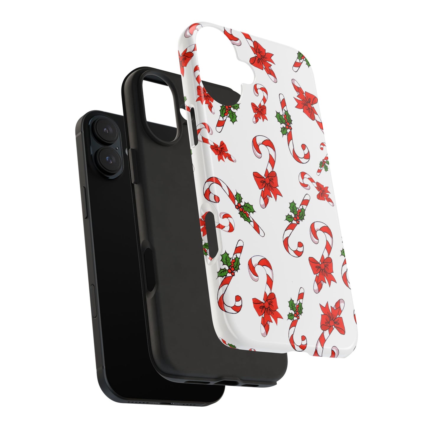Candy Cane Crowd White Phone Case