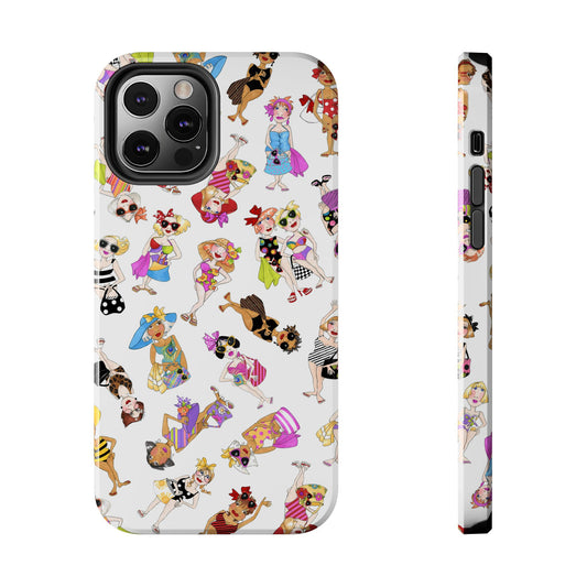 Tossed Beauties White Phone Case