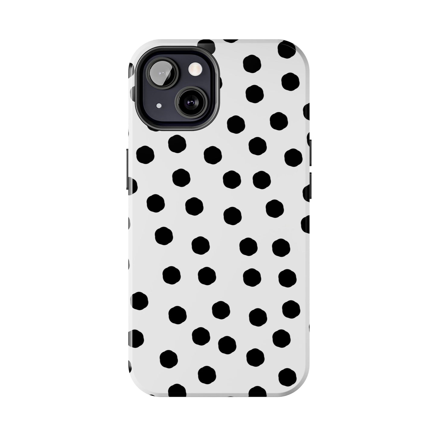 Jumbo Dots White / Black Phone Case