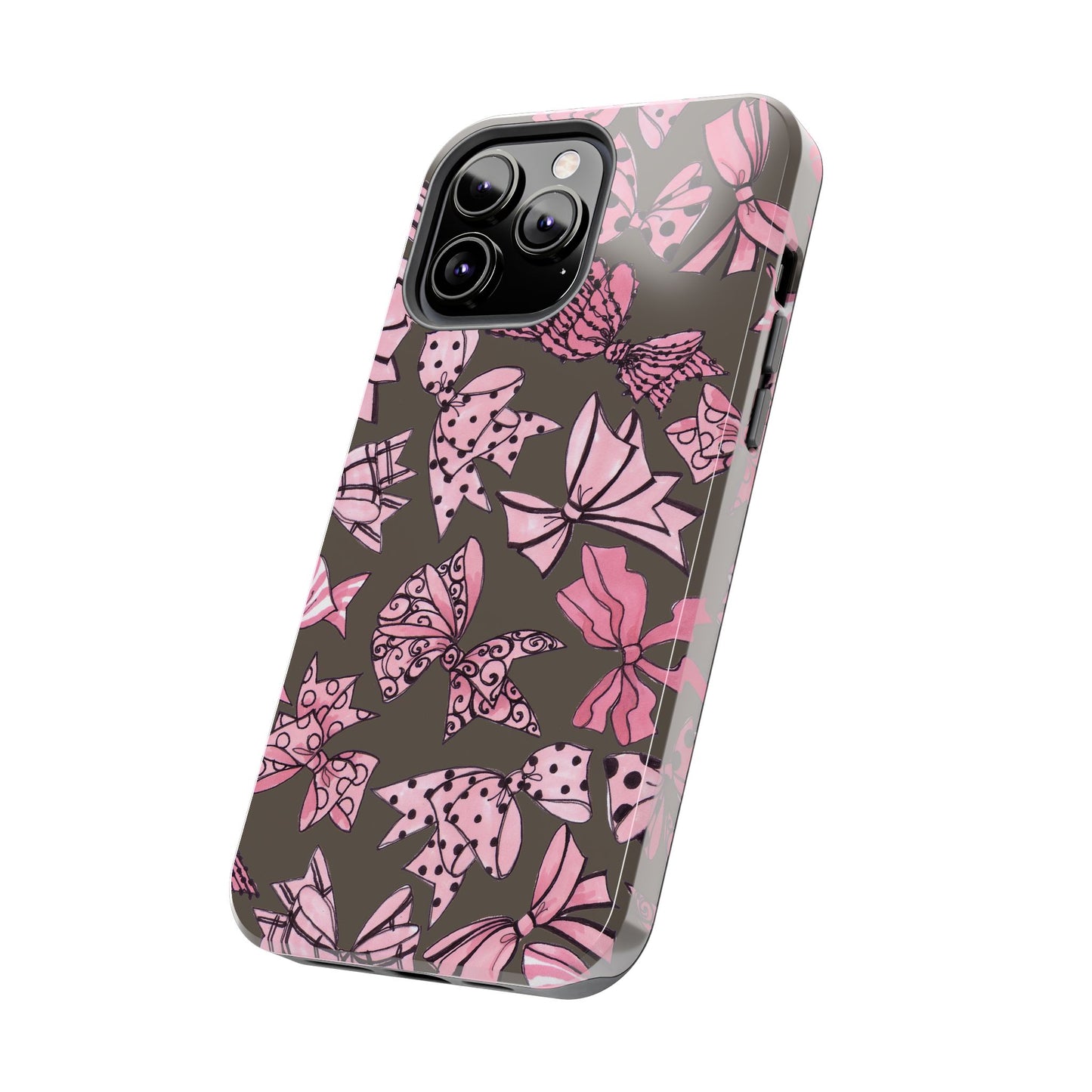 Blushing Bows Mocha Phone Case
