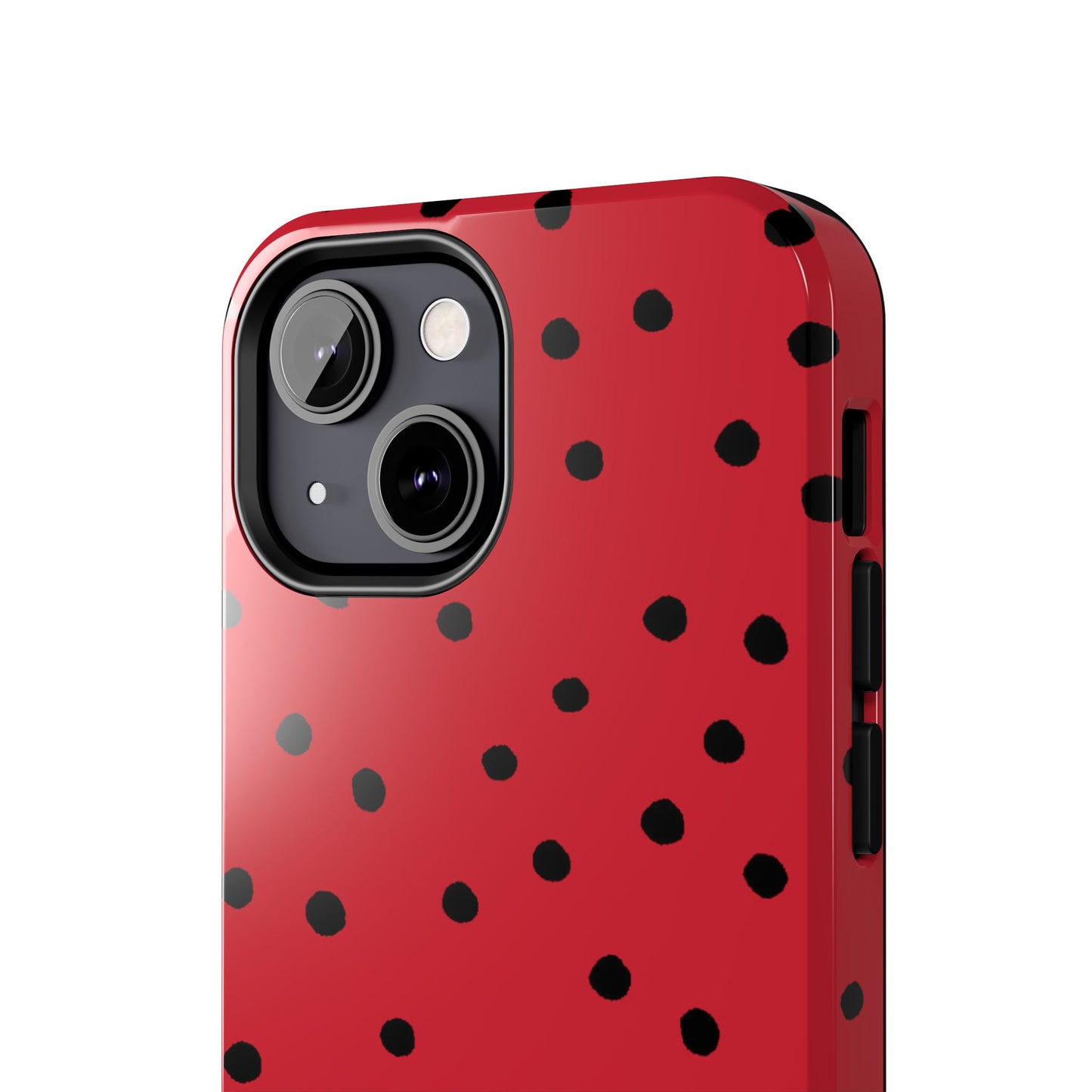 Dinky Dots Red / Black Phone Case