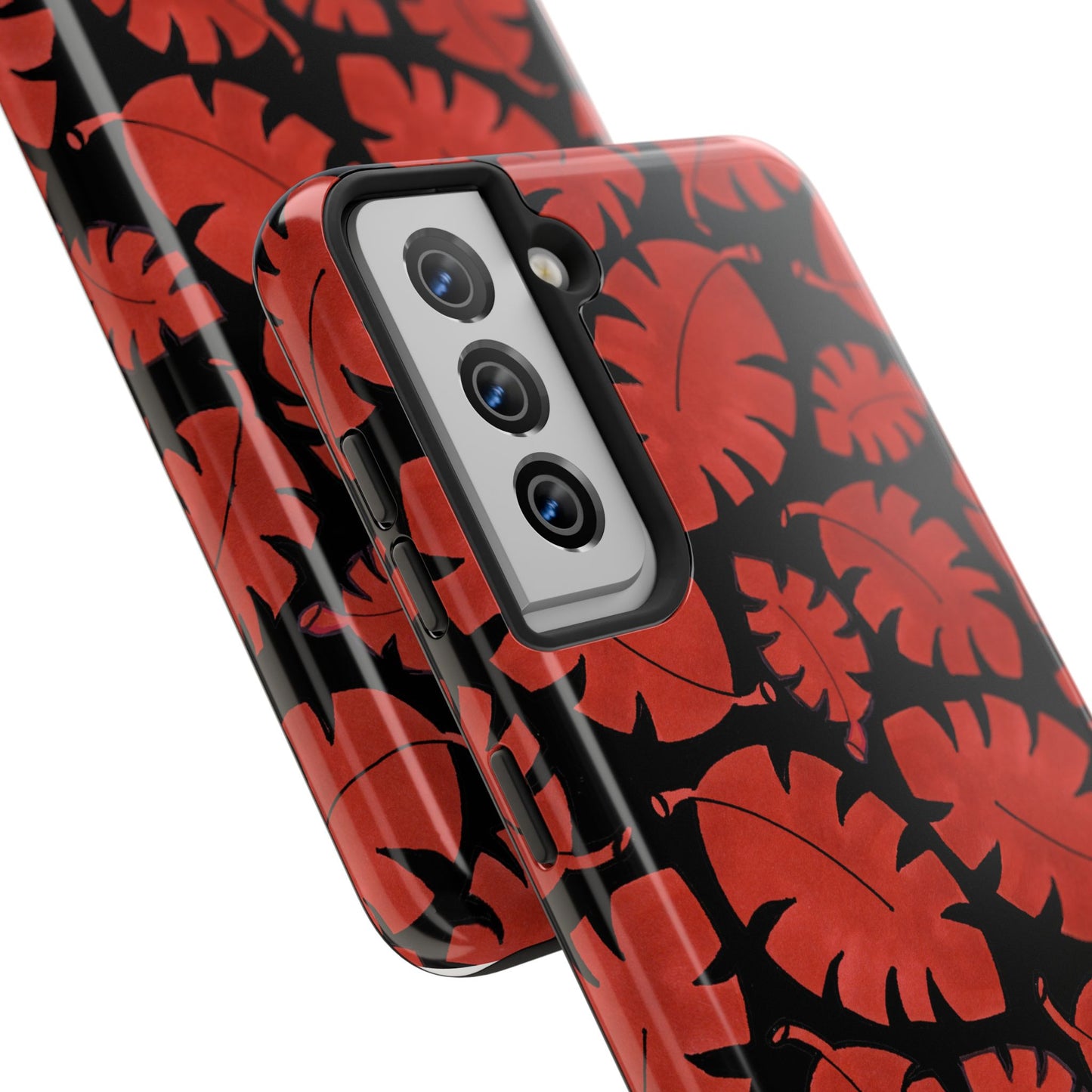 Red Bananas Black Phone Case
