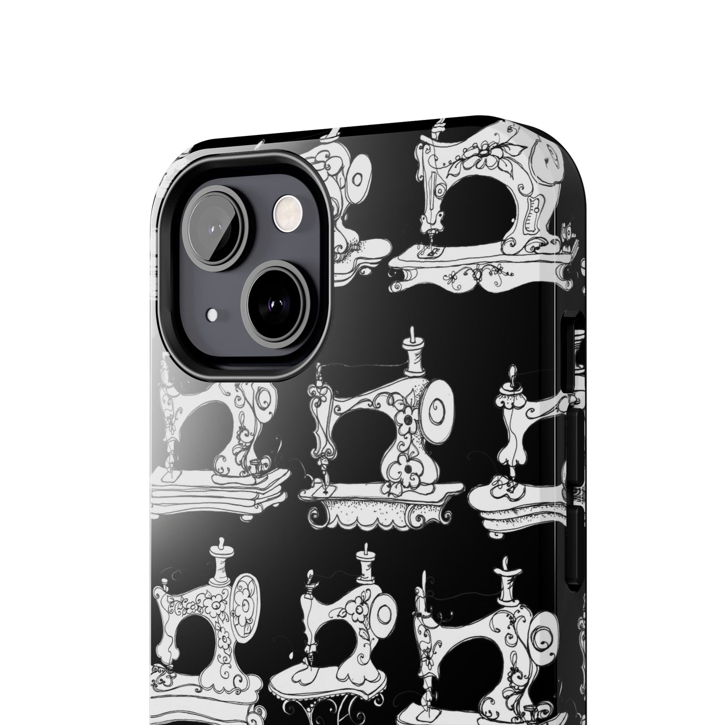 Sew Sew Black / White Phone Case