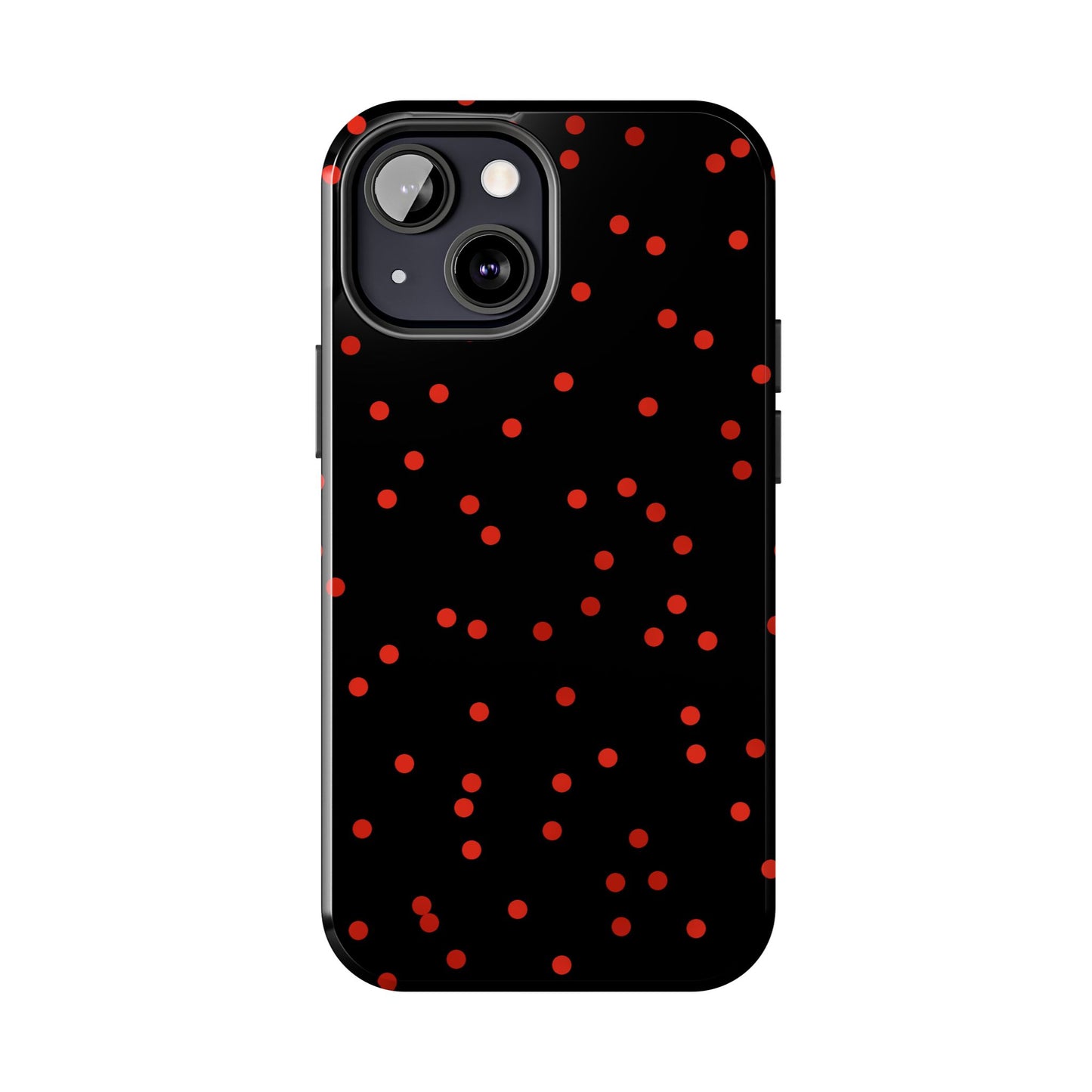 Space Dots Black / Red Phone Case