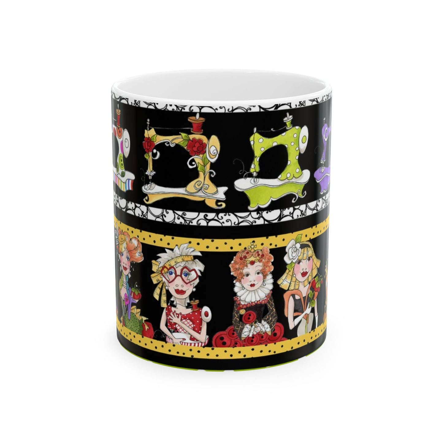 Curious Border Black Cup