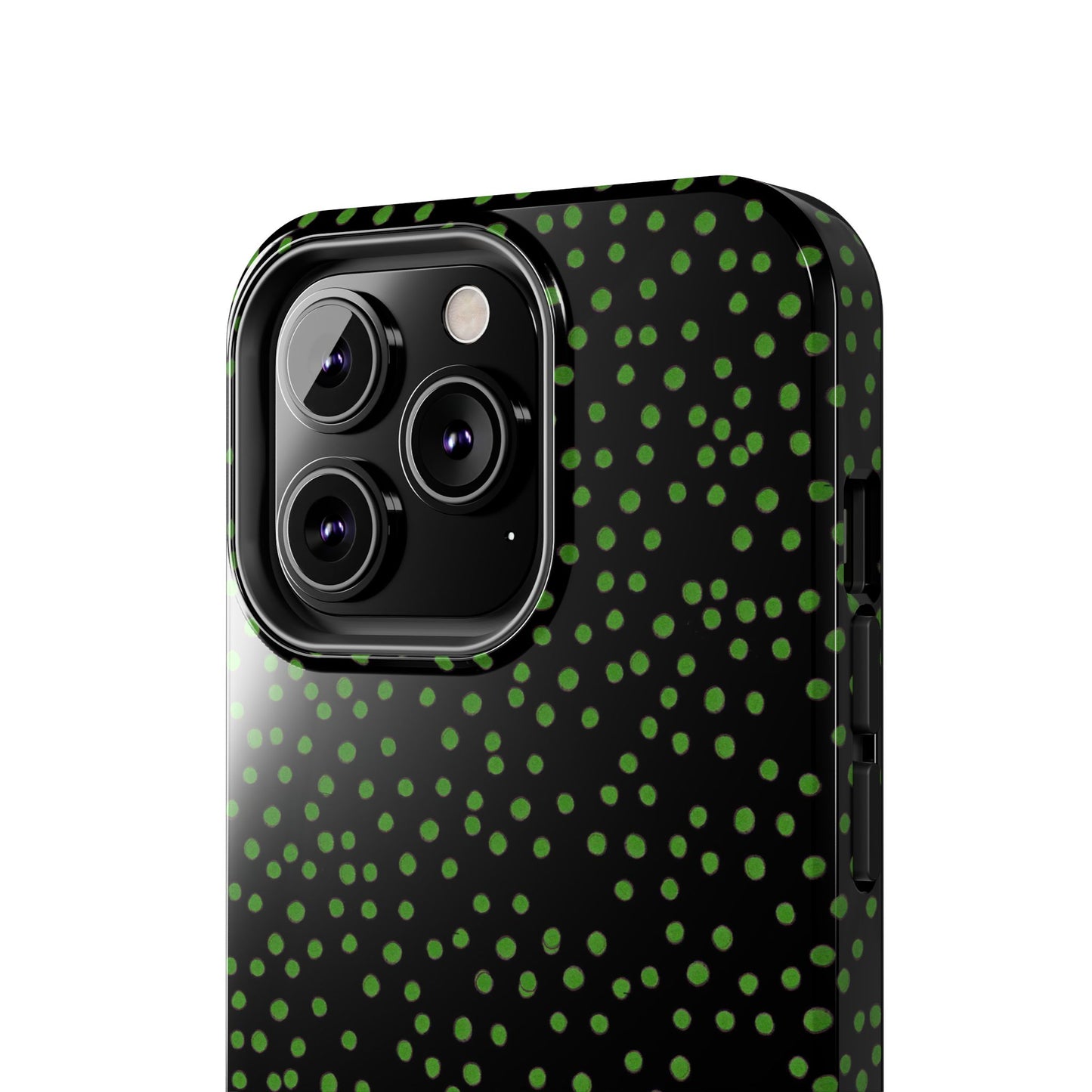 Dinky Dots Black / Green Phone Case