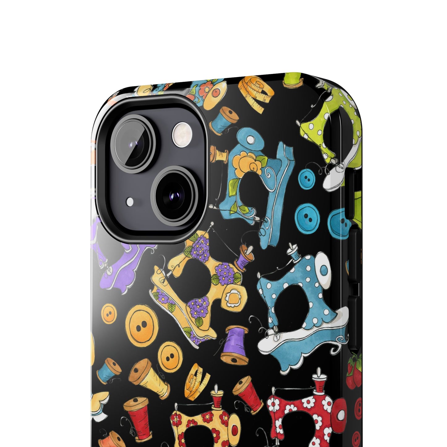 Sew Assorted Black Phone Case