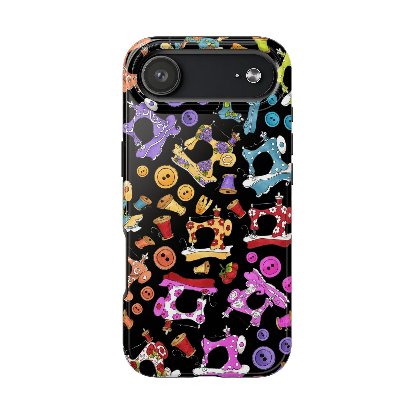 Sew Assorted Black Phone Case