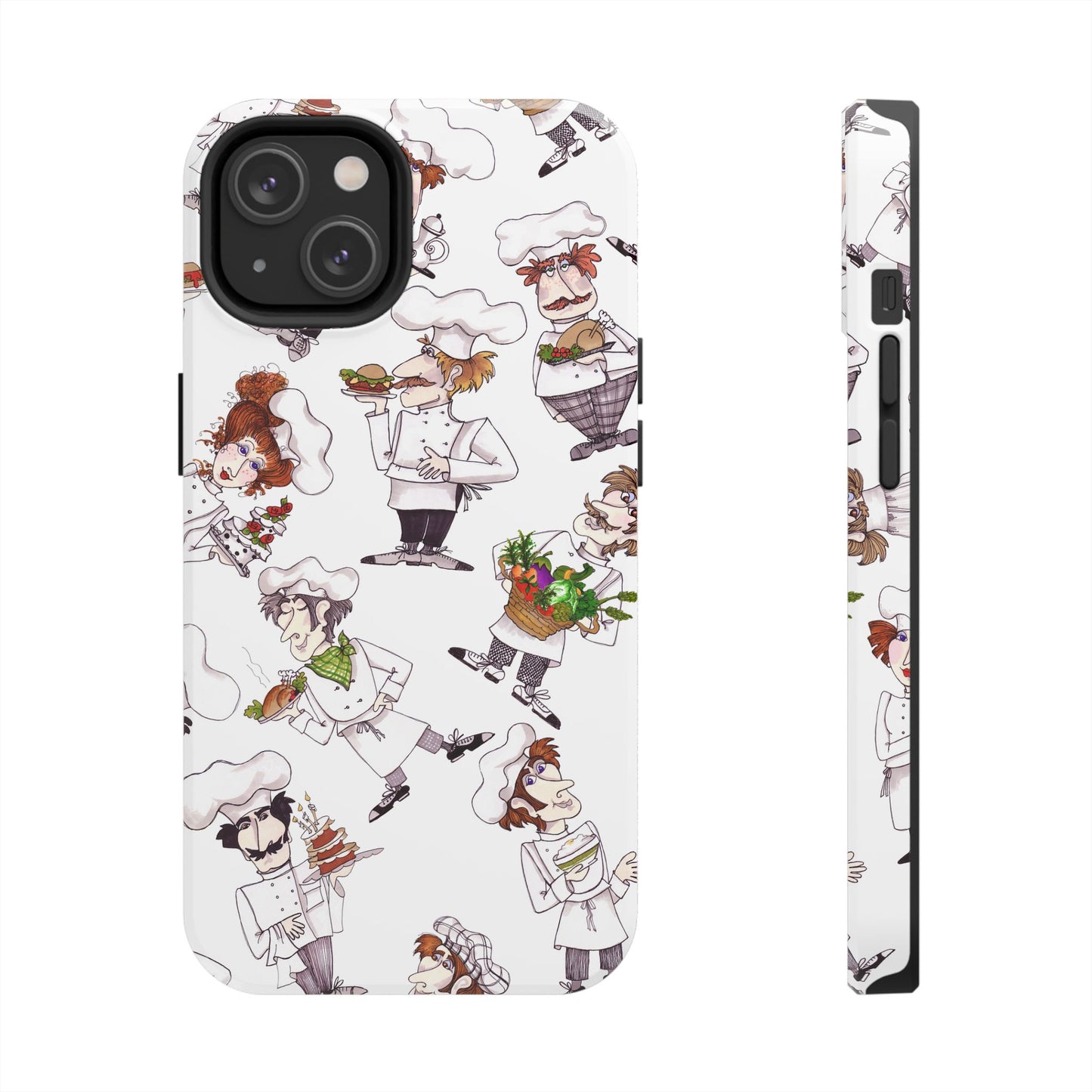 Tossed Chefs White Phone Case