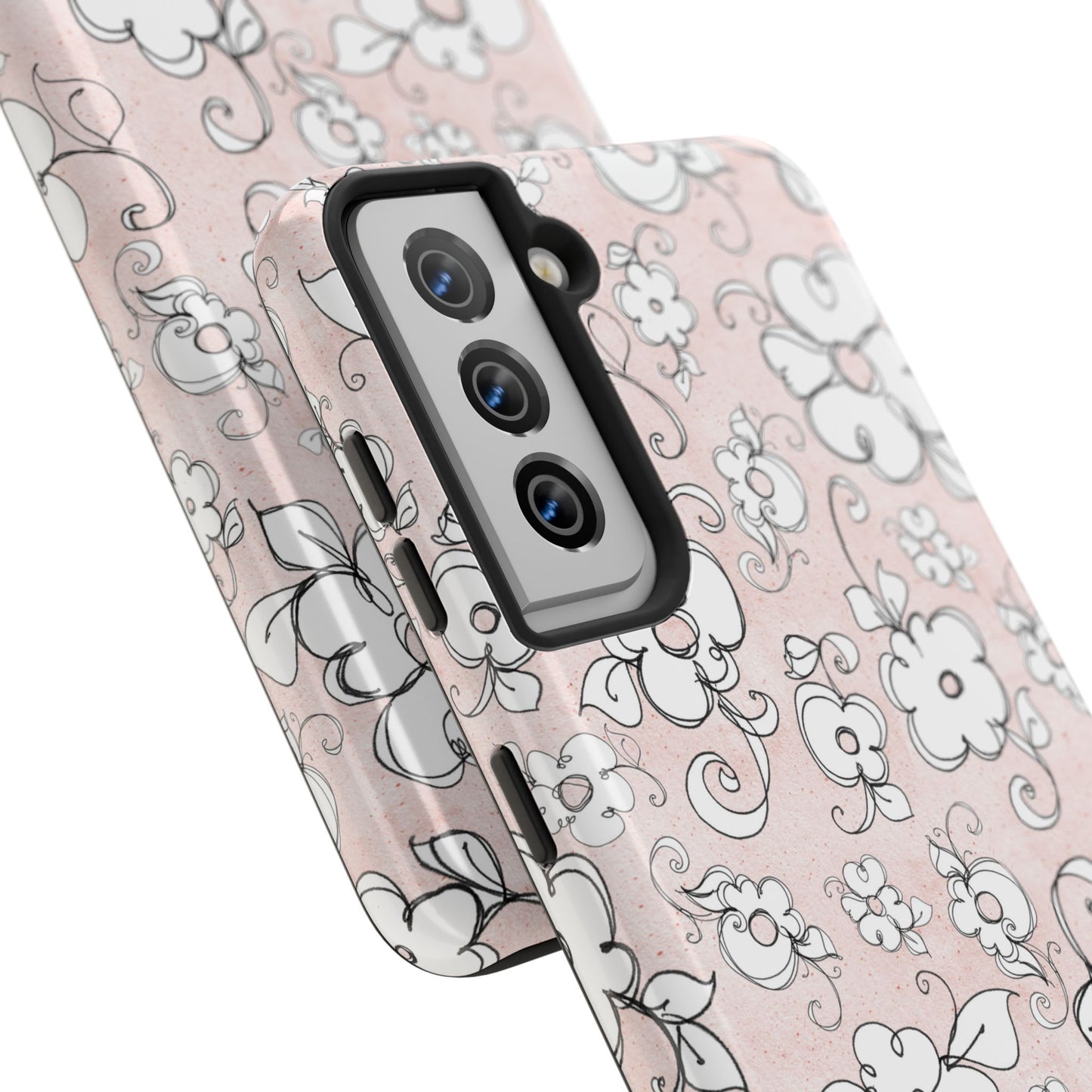 Lady Flowers Paris Pink Phone Case