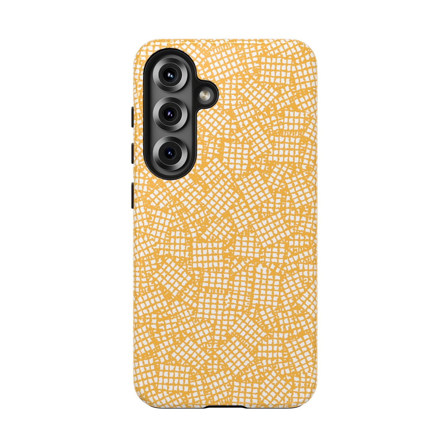Check Patch Small Yellow Phone Case