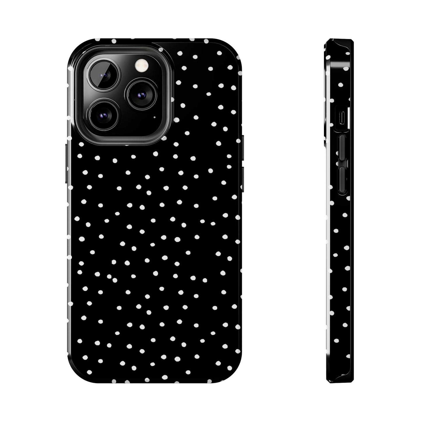 Dinky Dots Black / White Phone Case