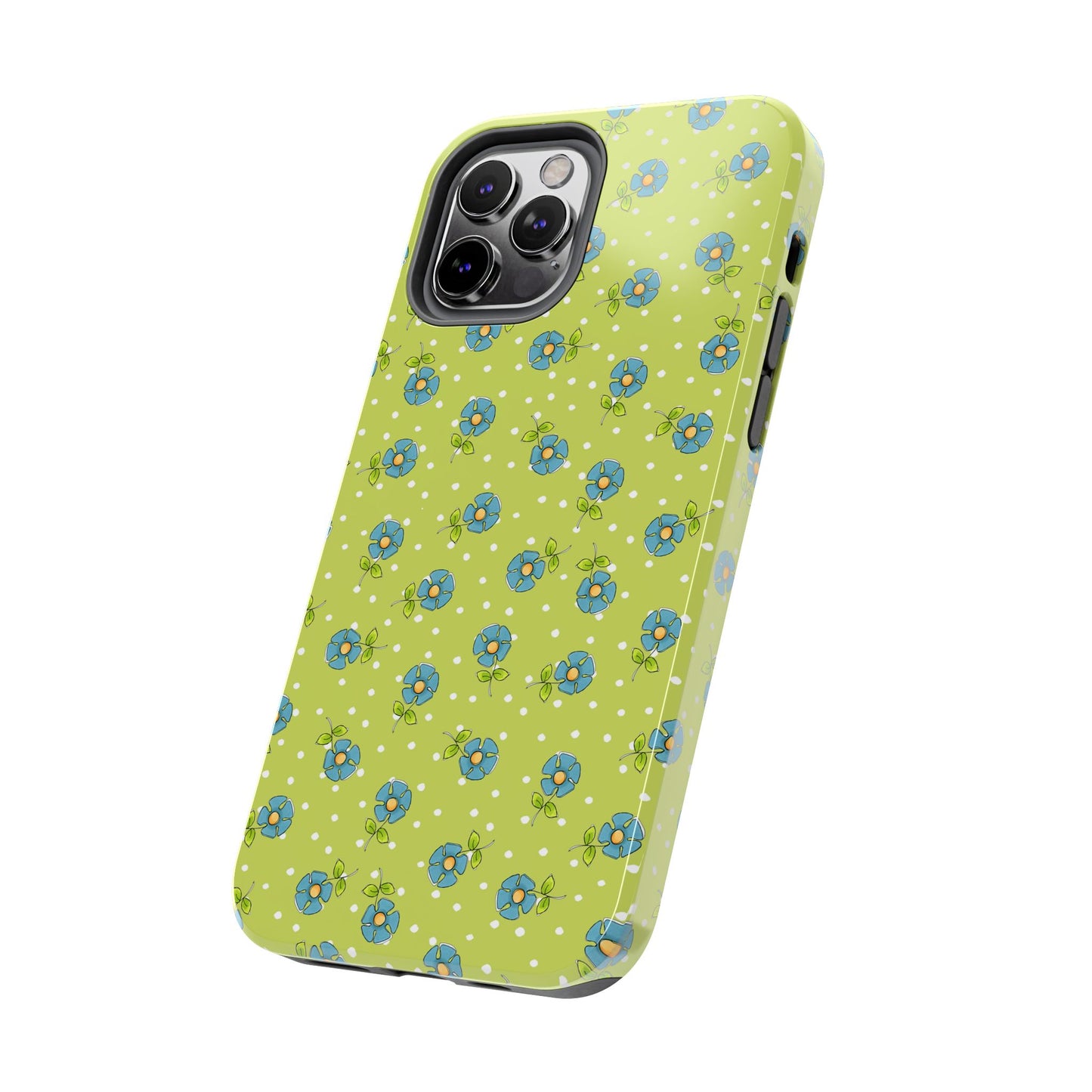 Daisy Dots Green Phone Case