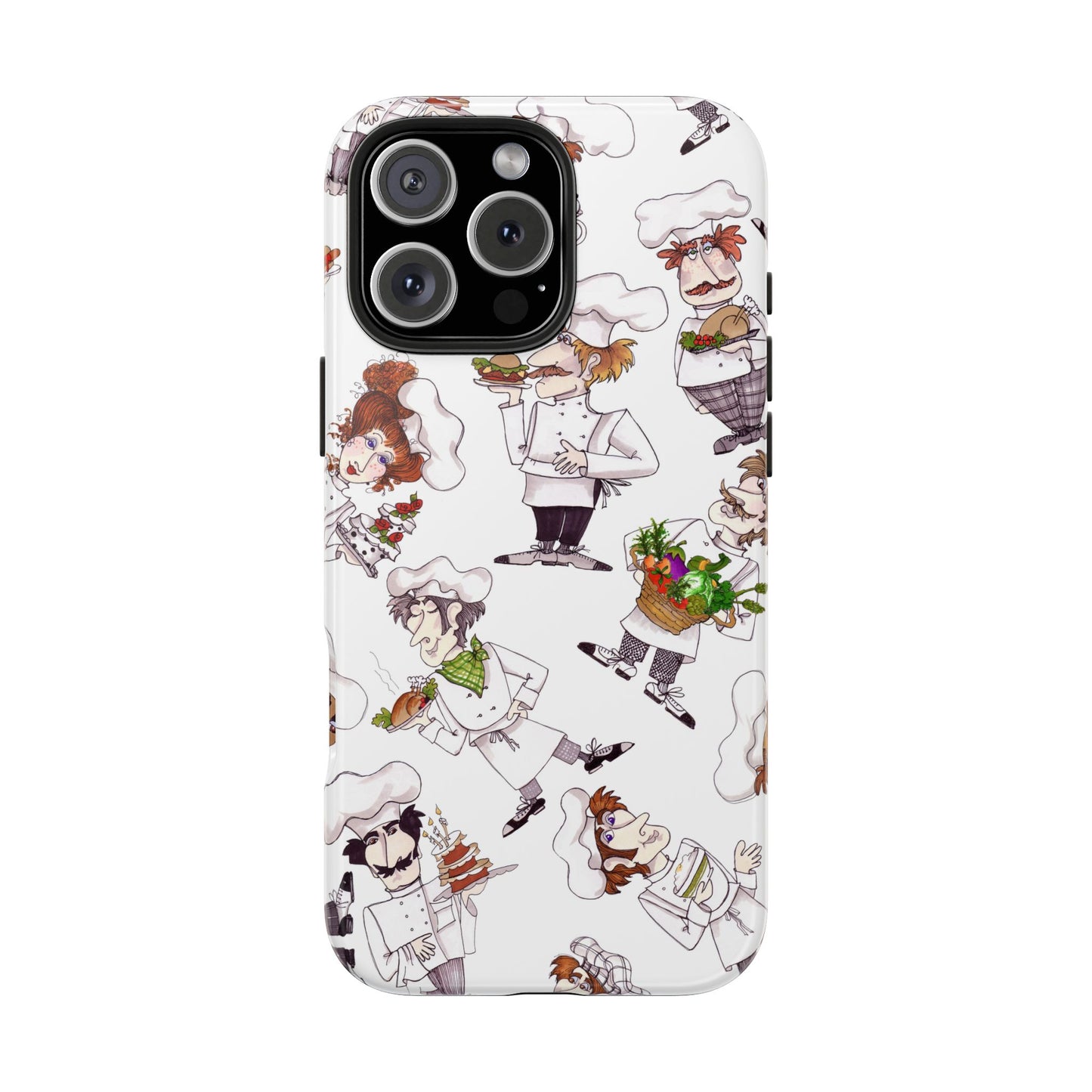 Tossed Chefs White Phone Case