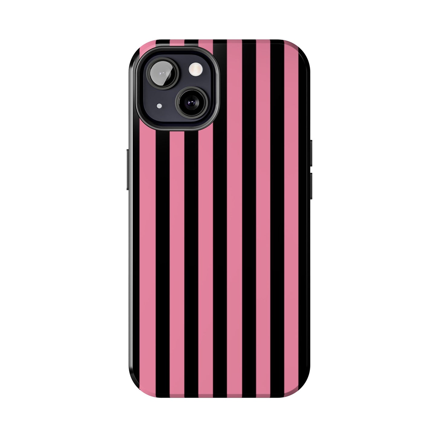 Vertical Stripe Pink / Black Phone Case