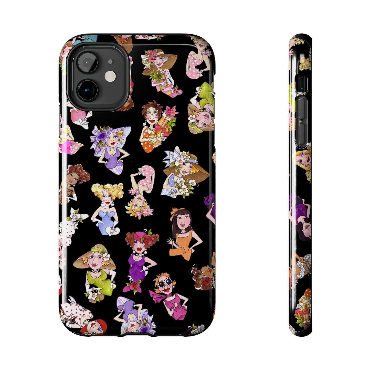 Fast Women Tossed Black Phone Case