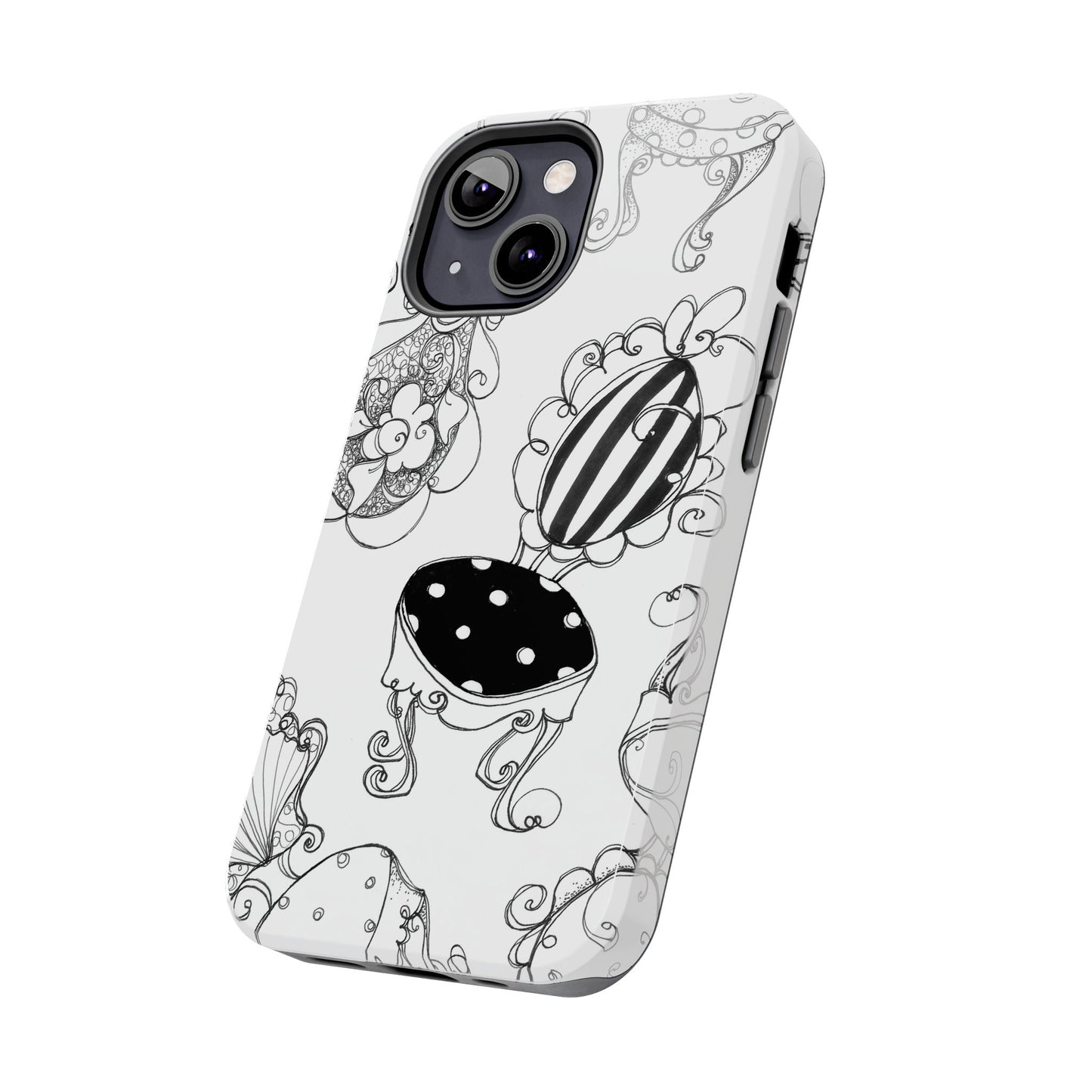 Bistro Chairs White Phone Case