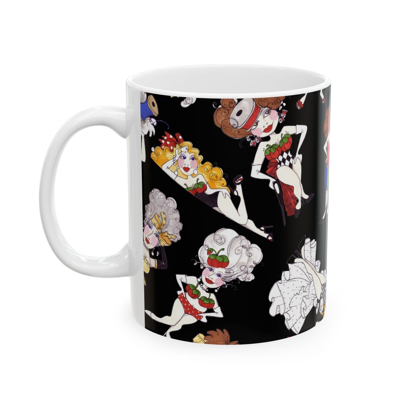 Sew Tossed Black Cup