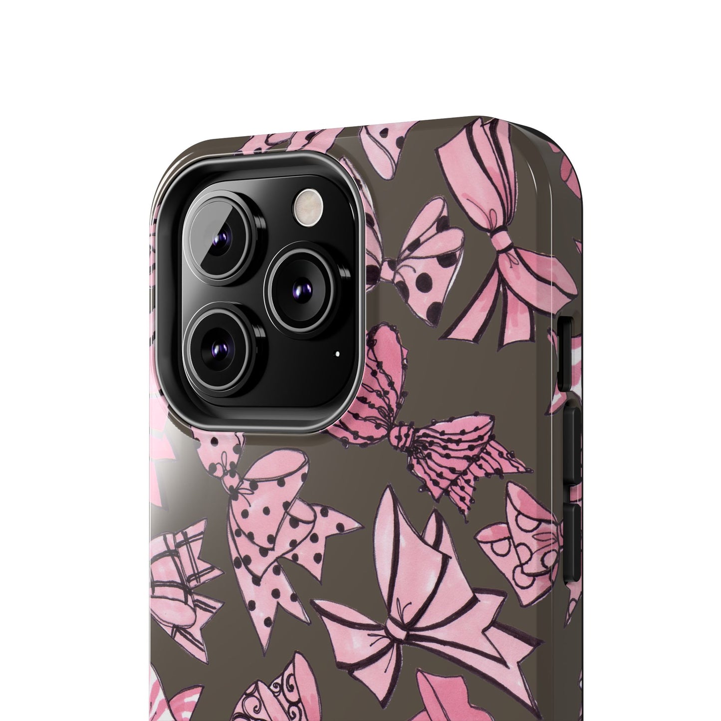 Blushing Bows Mocha Phone Case
