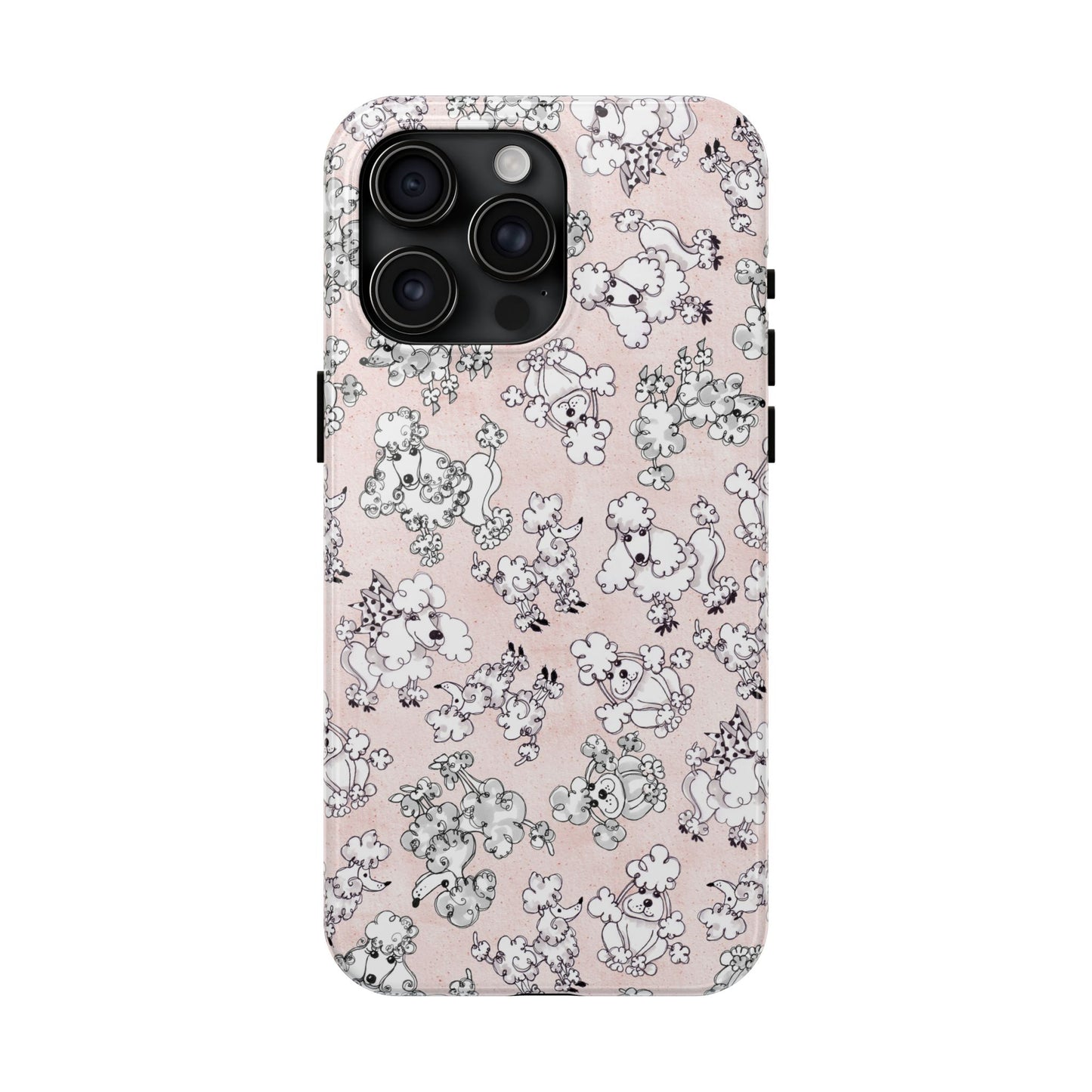 Paris Poodles Pink Phone Case