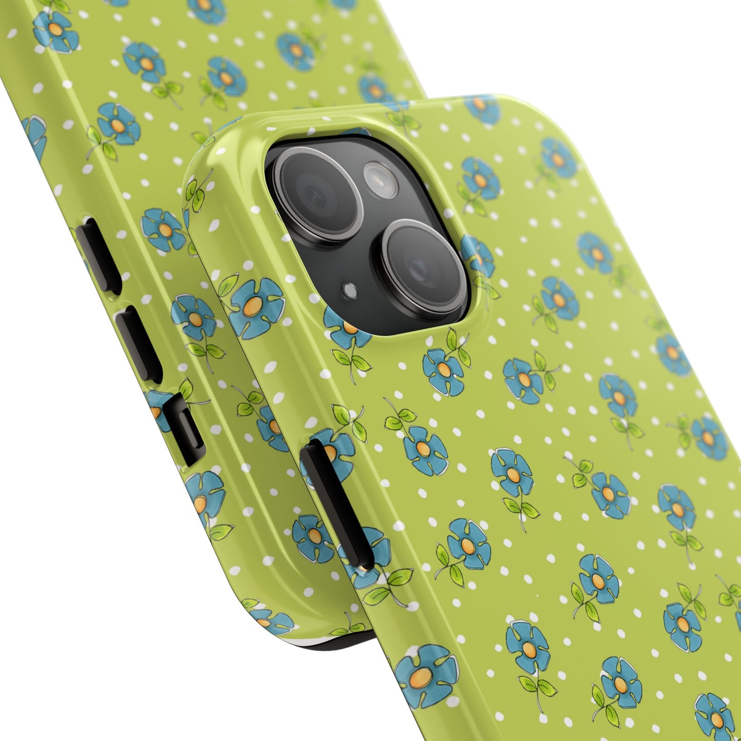 Daisy Dots Green Phone Case