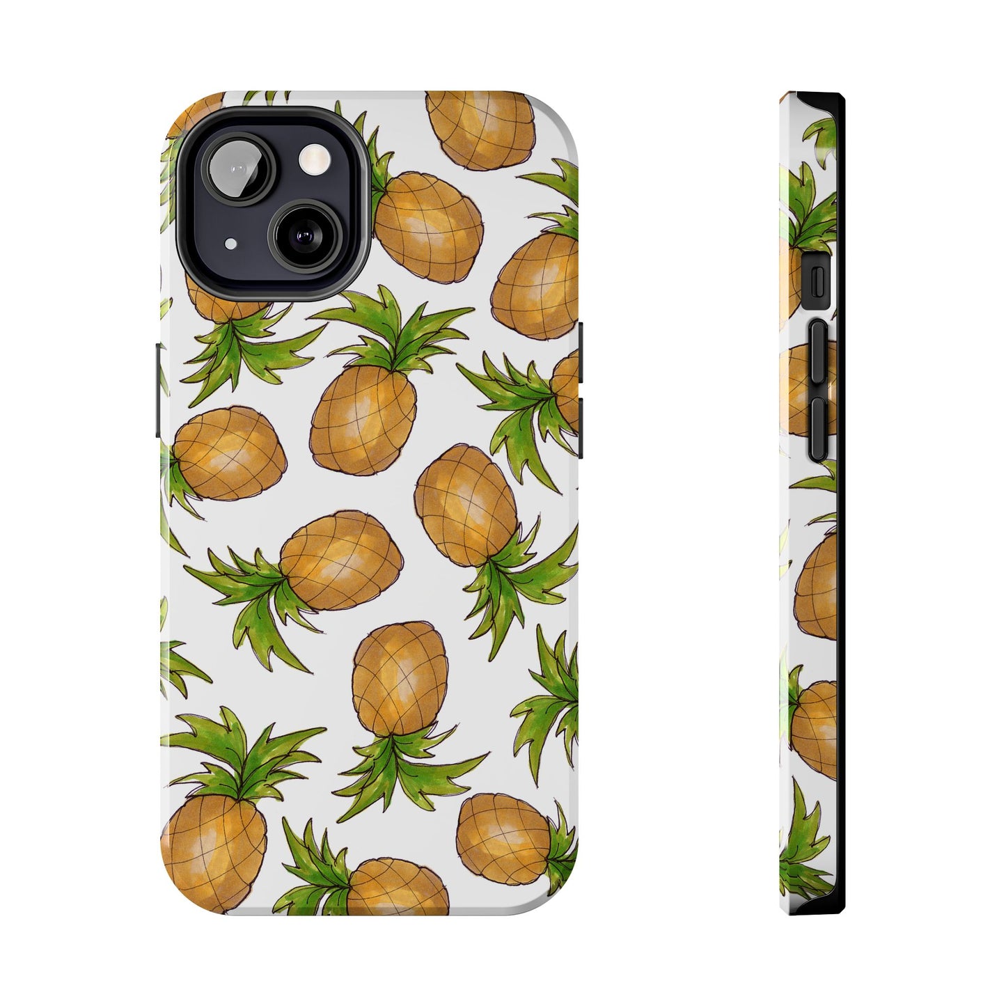 Pineapple Toss White Phone Case