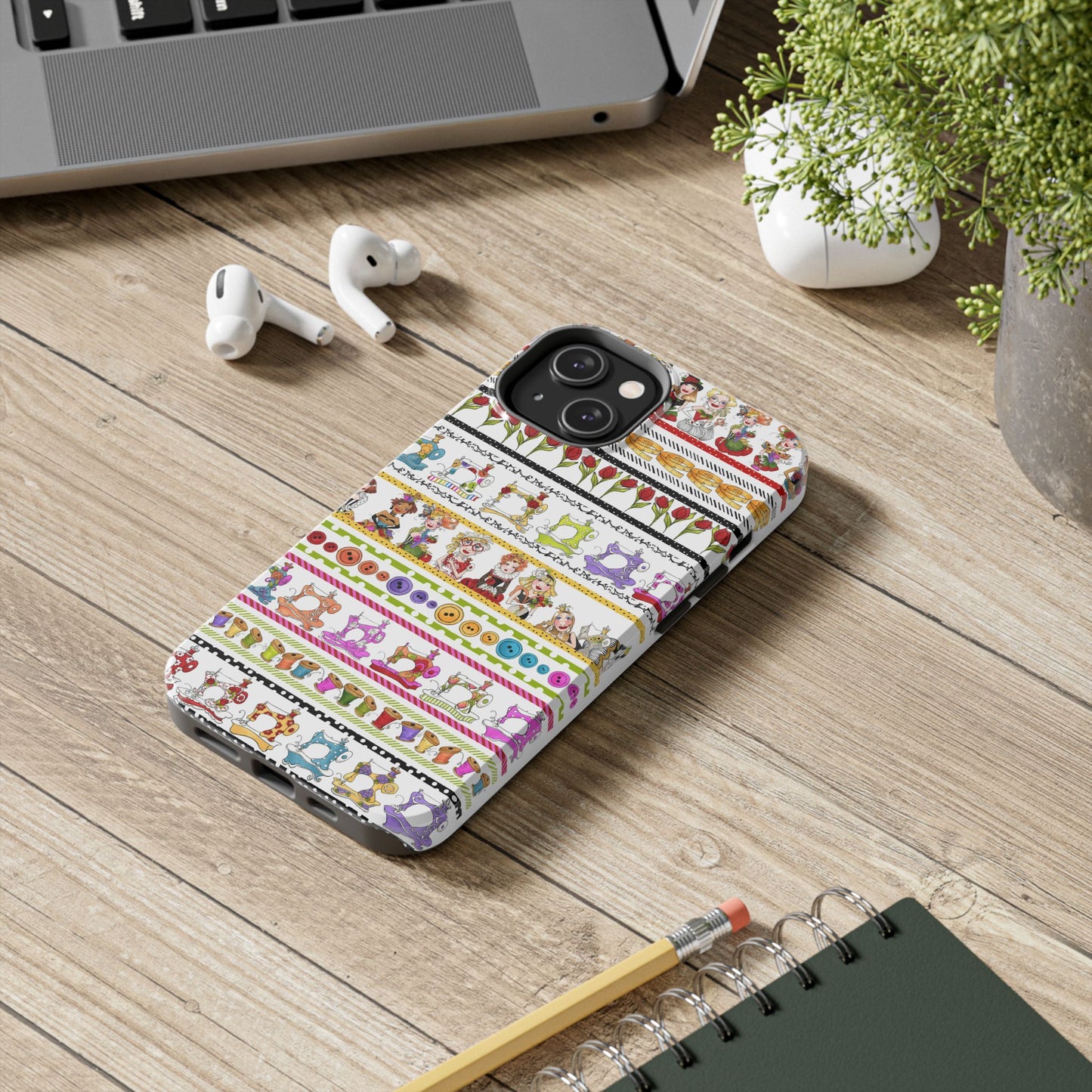 Curious Border White Phone Case
