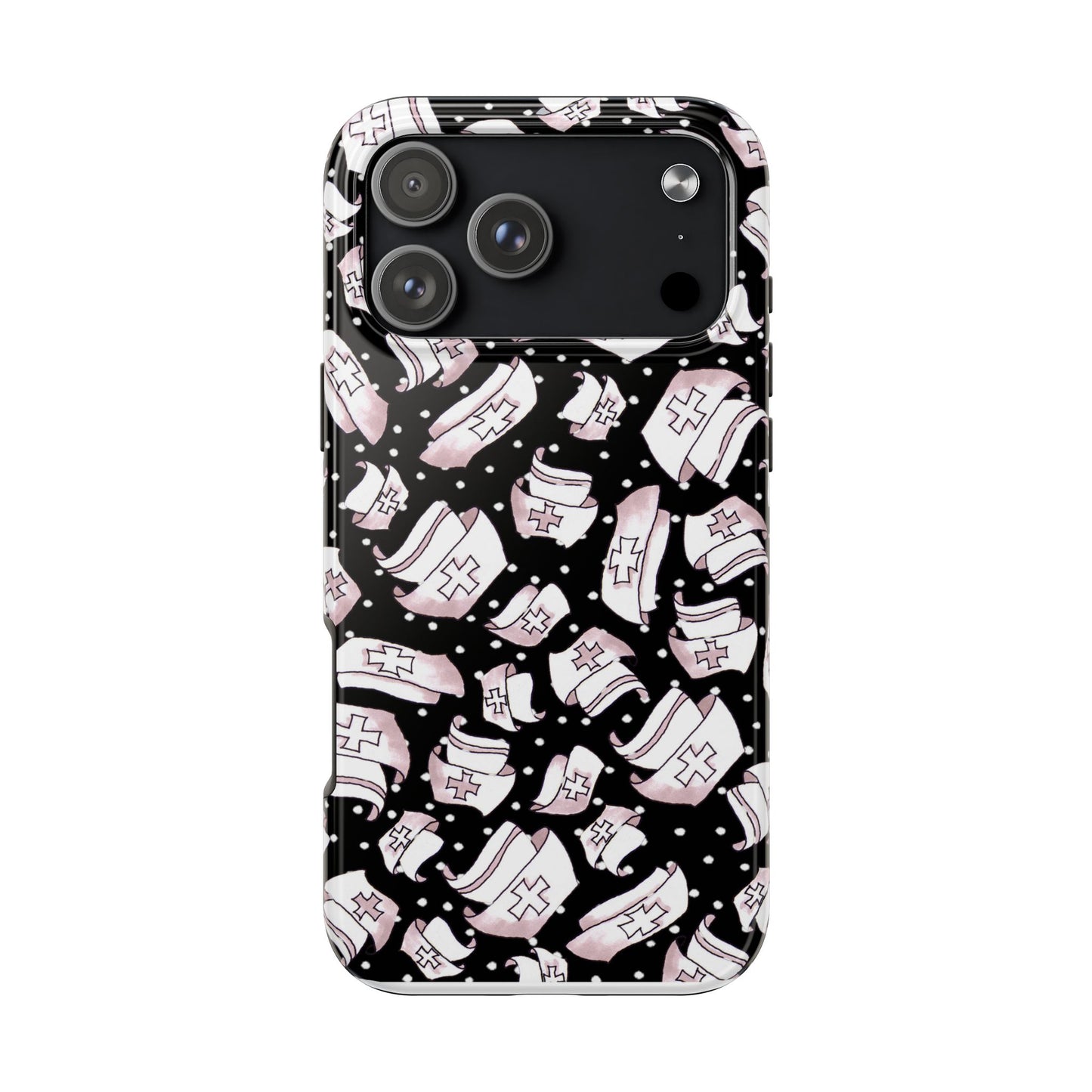 Med Hats Black Phone Case