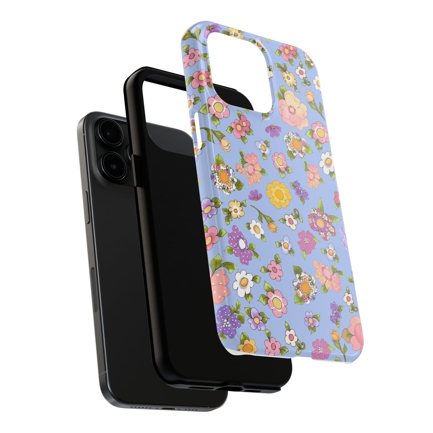Flowery Blue Phone Case