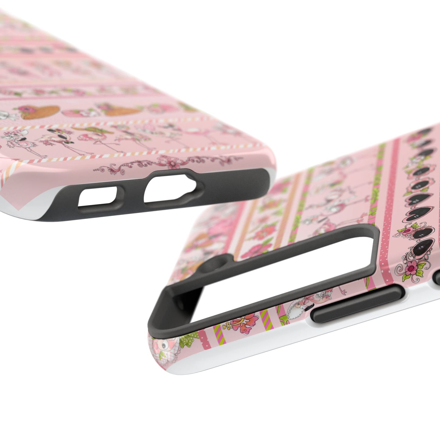 Flam Borders Pink Phone Case