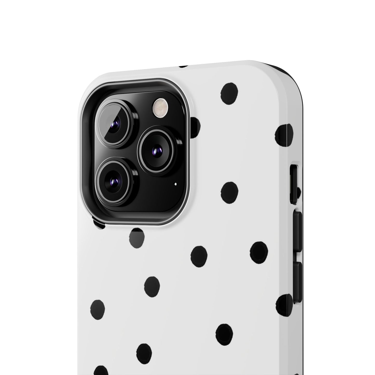 Space Dots White / Black Phone Case