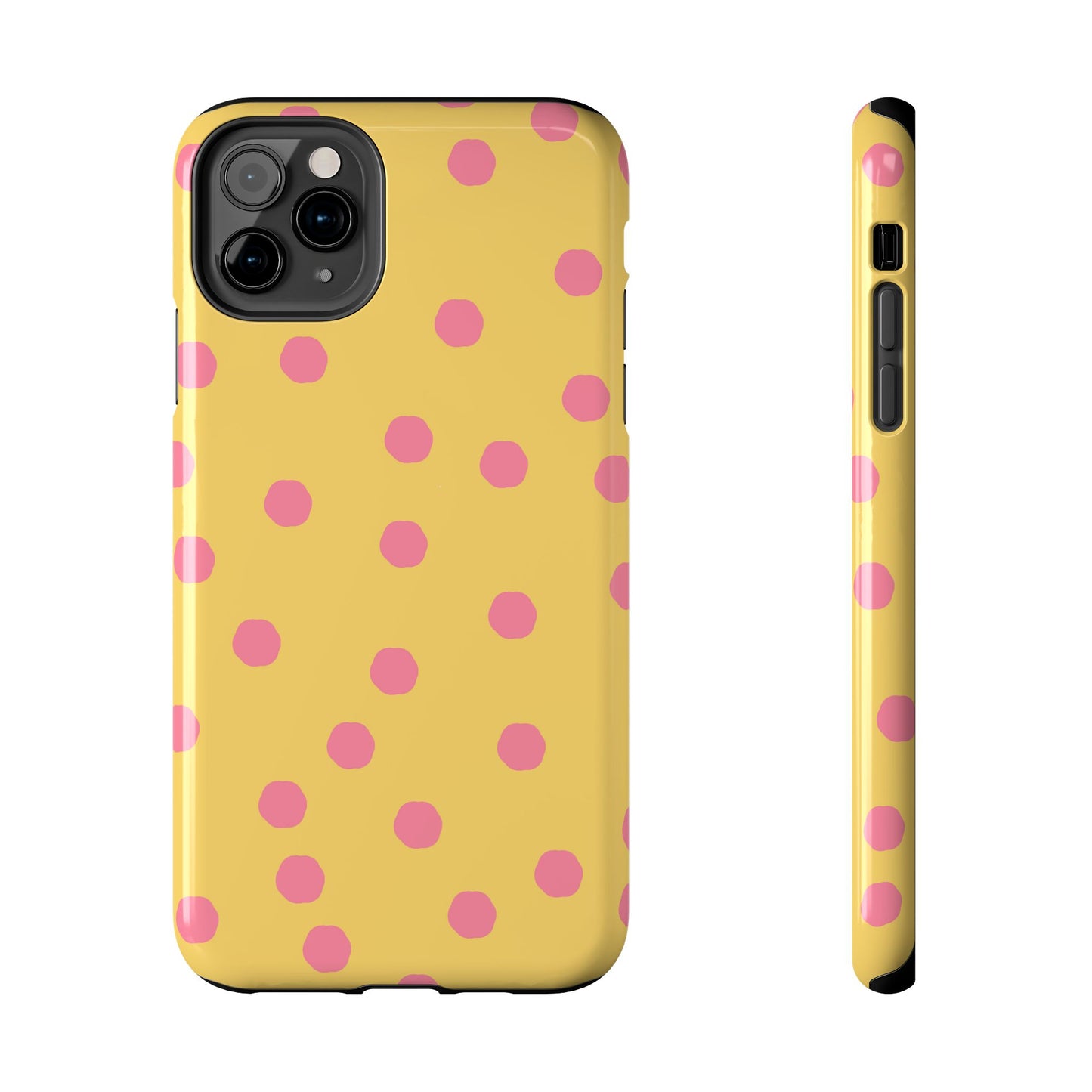 Jumbo Dots Yellow / Pink Phone Case