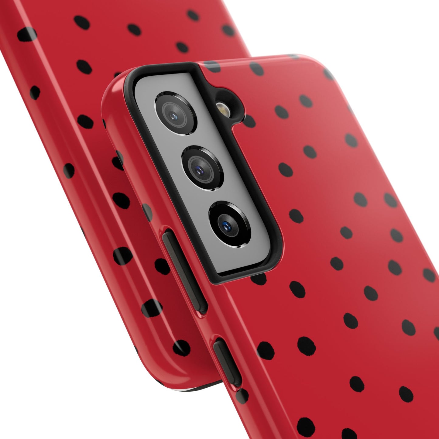 Dinky Dots Red / Black Phone Case