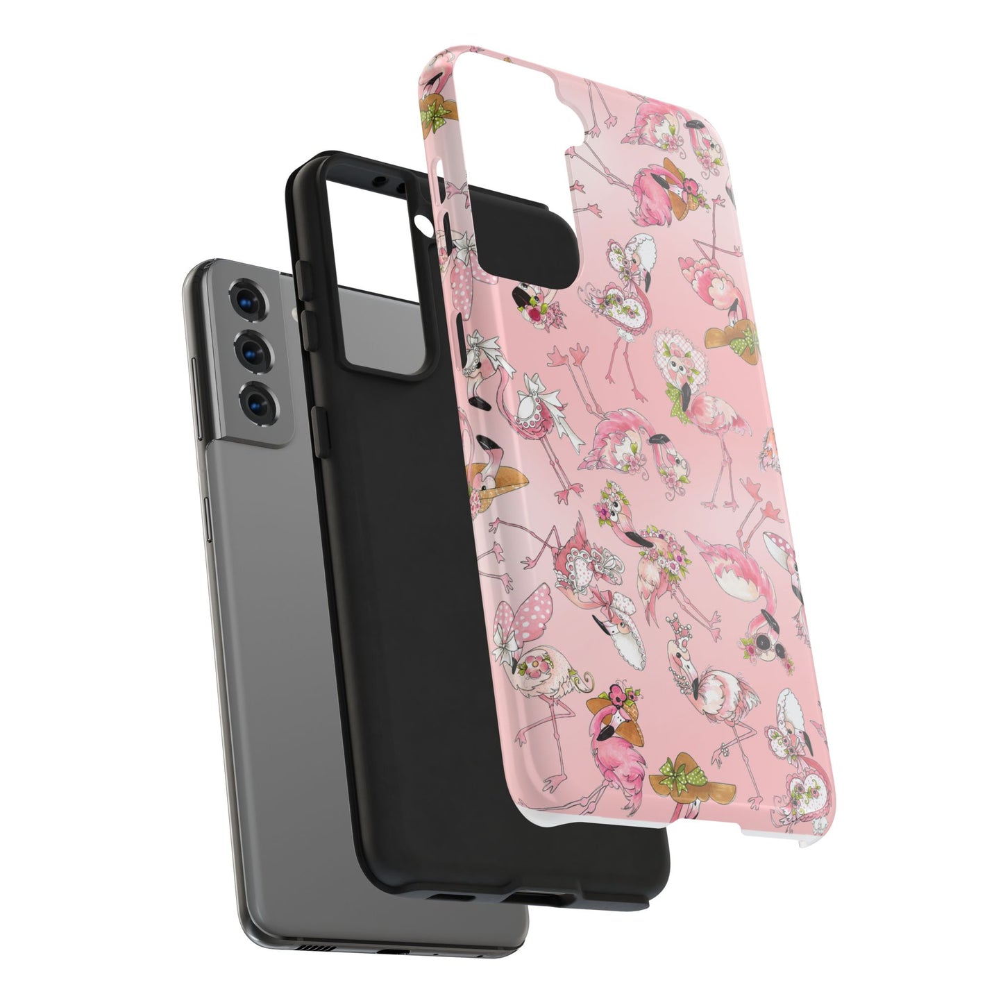 Tossed Flams Pink Phone Case