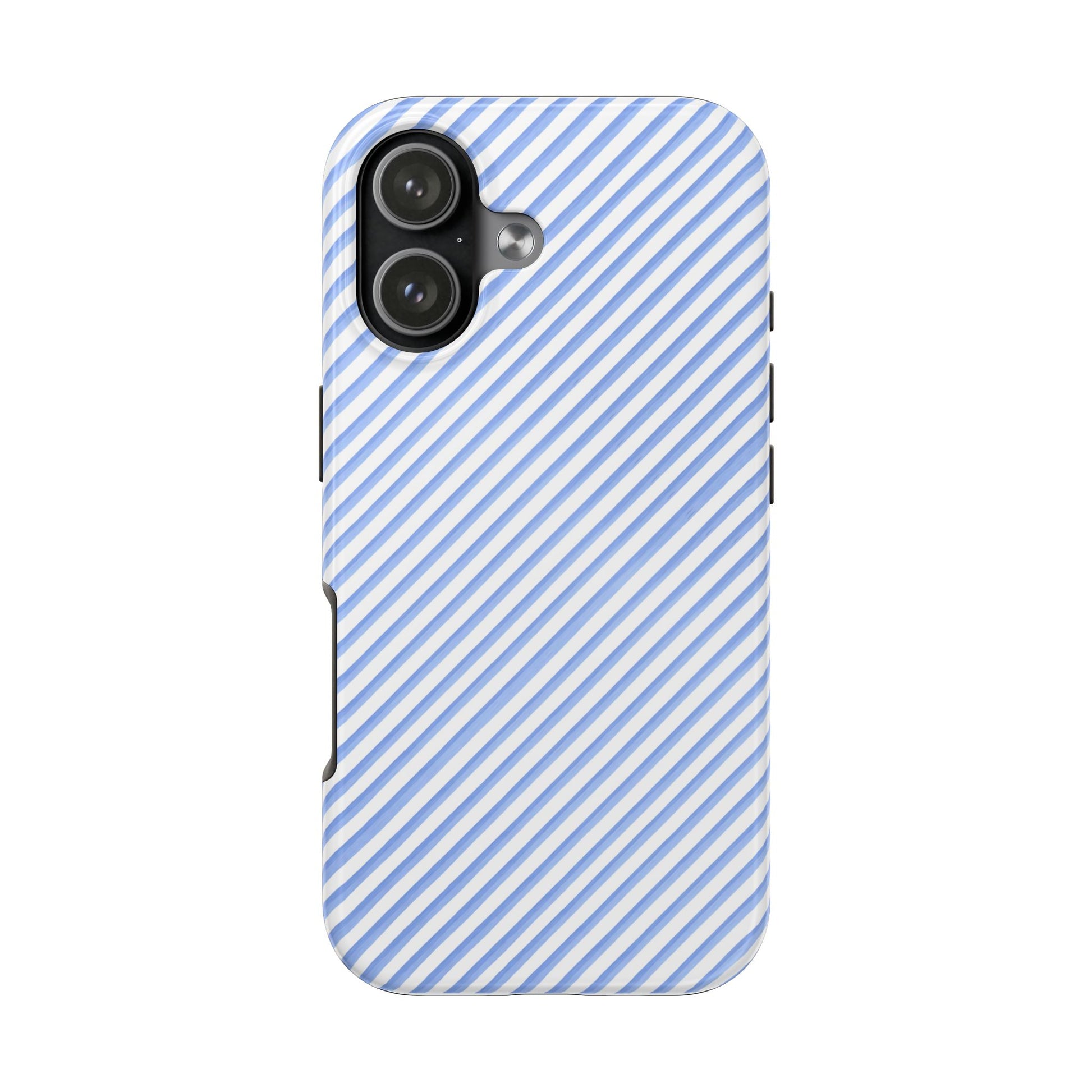 Bias Stripe Blue / White Phone Case Bias Stripe Blue / White Phone Case