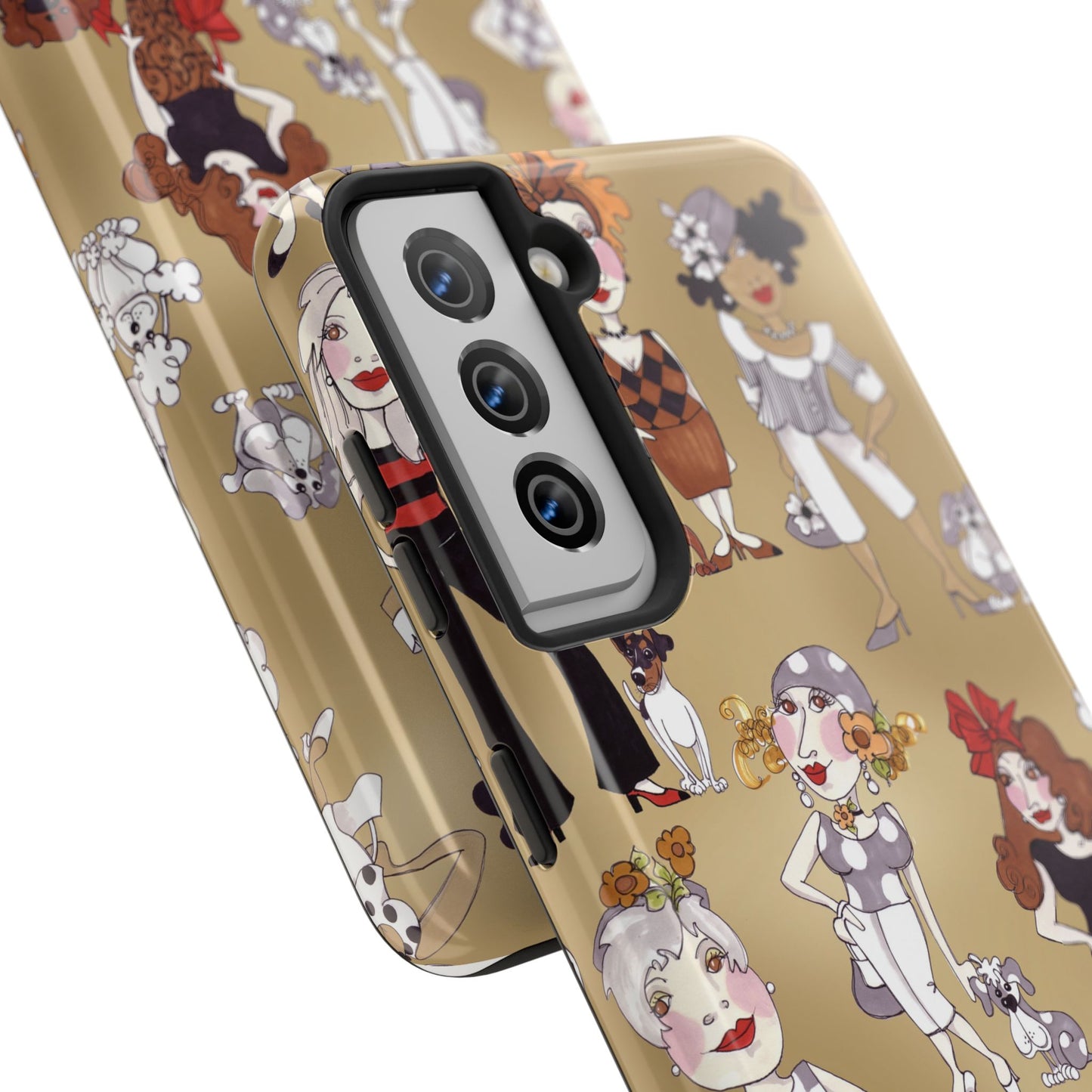Dog Ladies Tan Phone Case