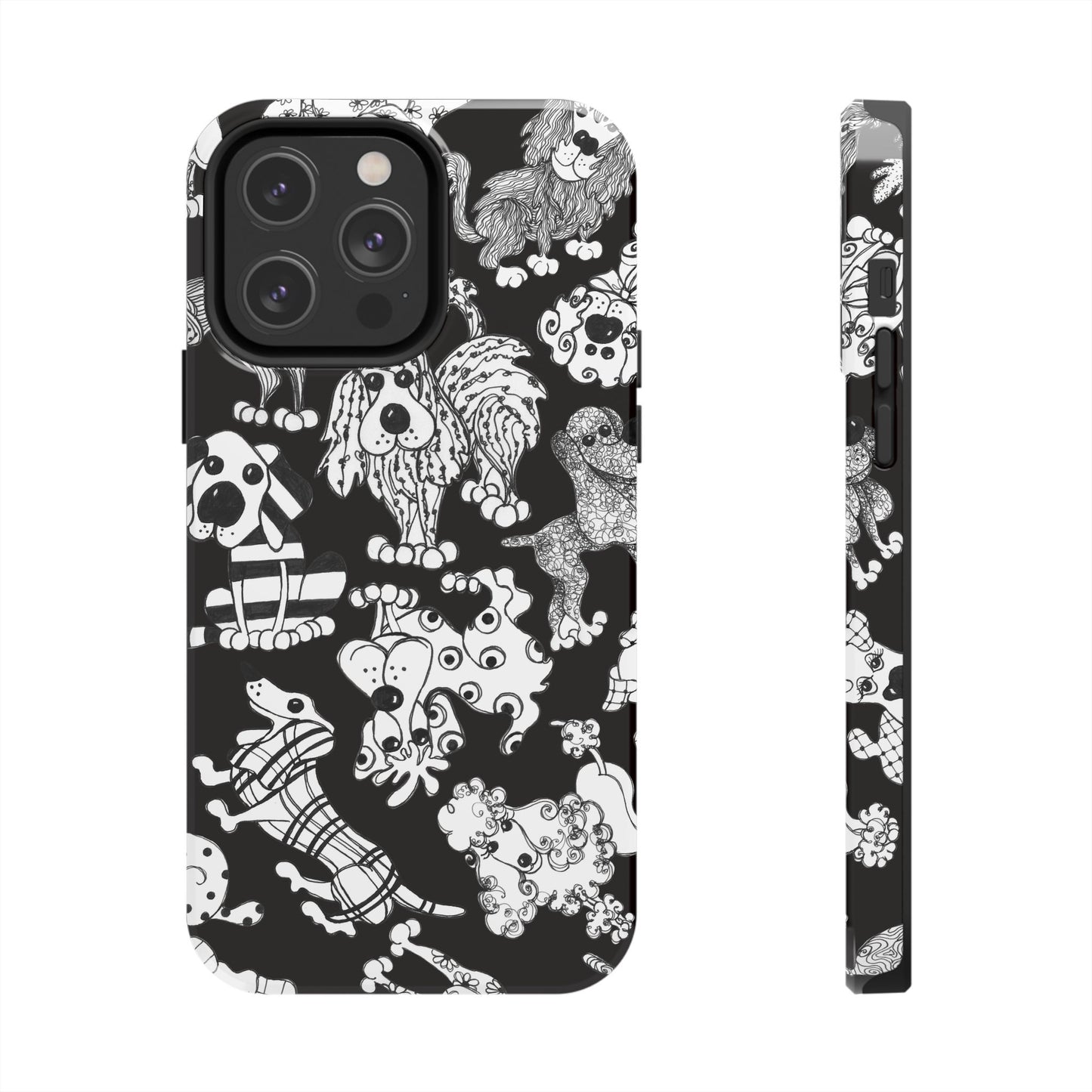 Dear Doggies Black Phone Case