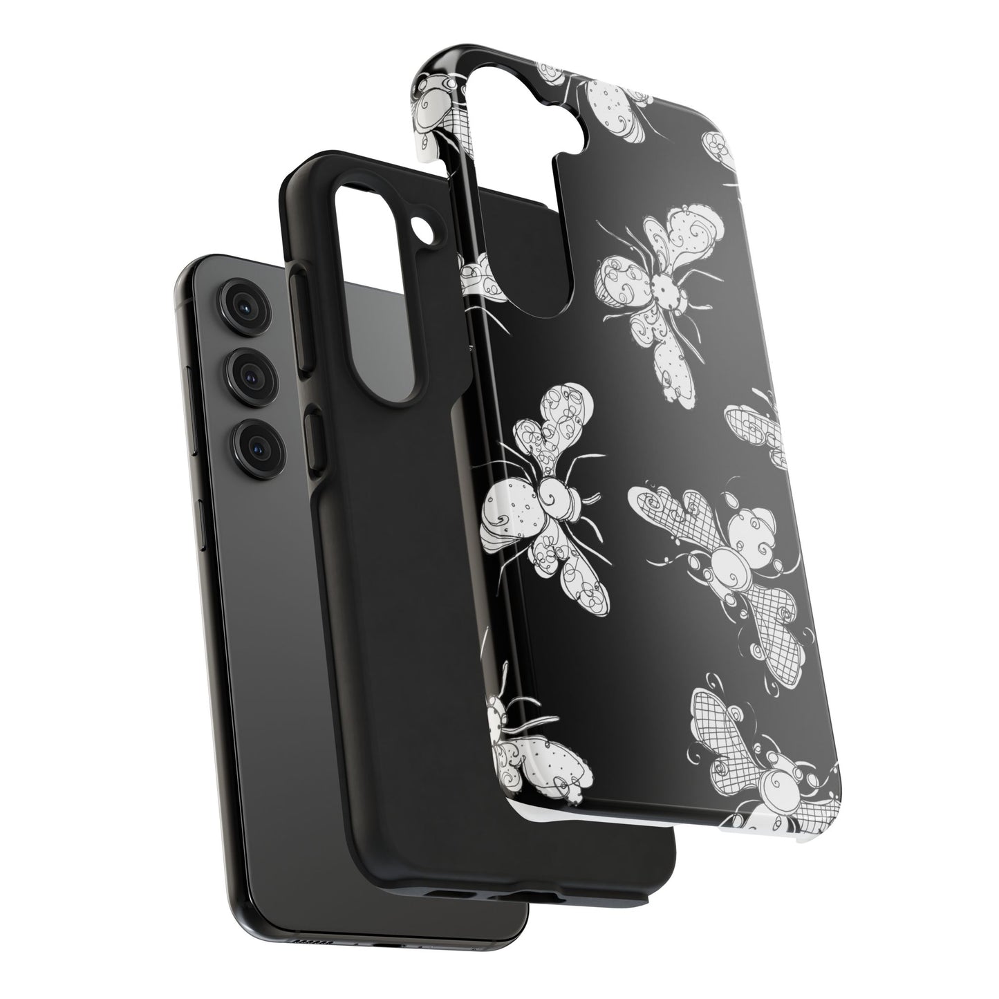 Busy Bee Black Phone Case