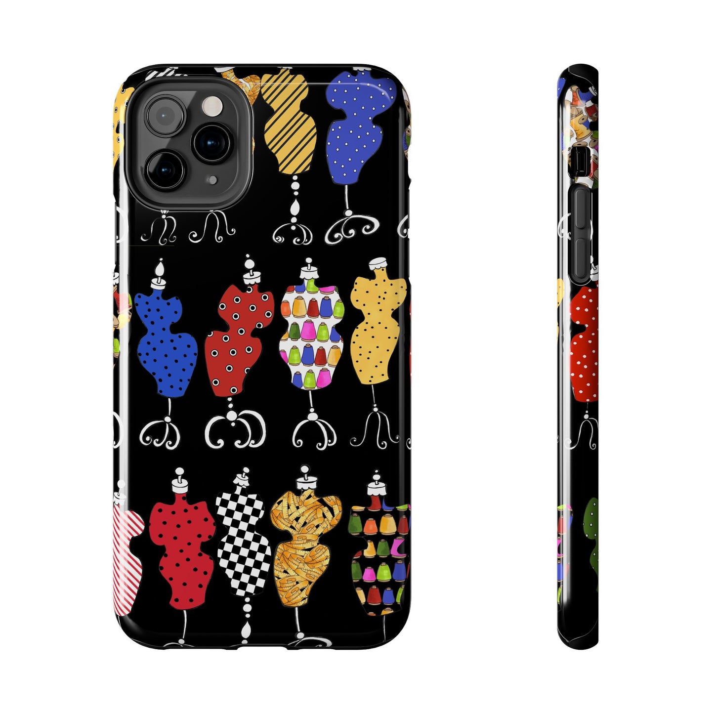 Go Figure Black / Multi Phone Case