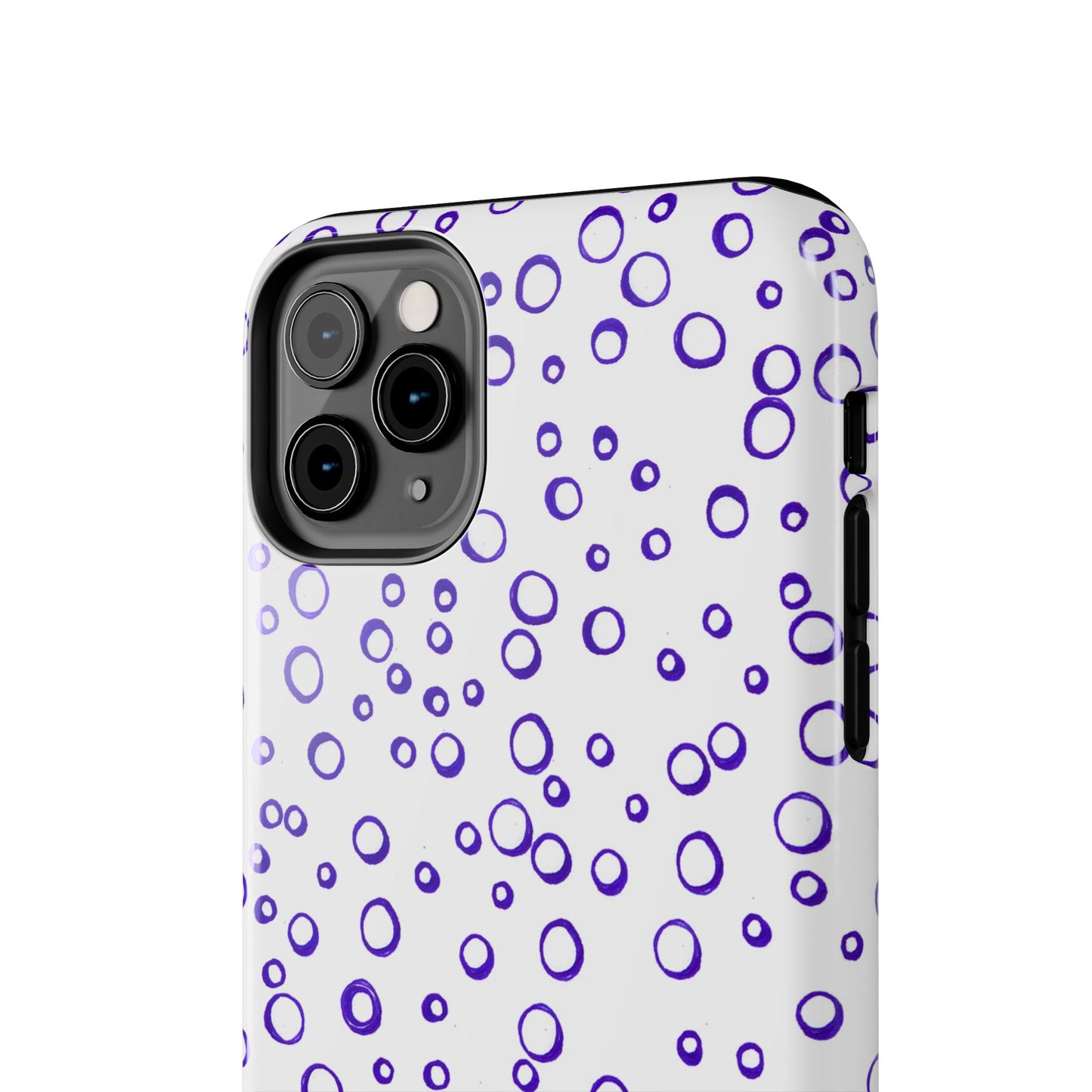 Blue See Through Dots Phone Case
