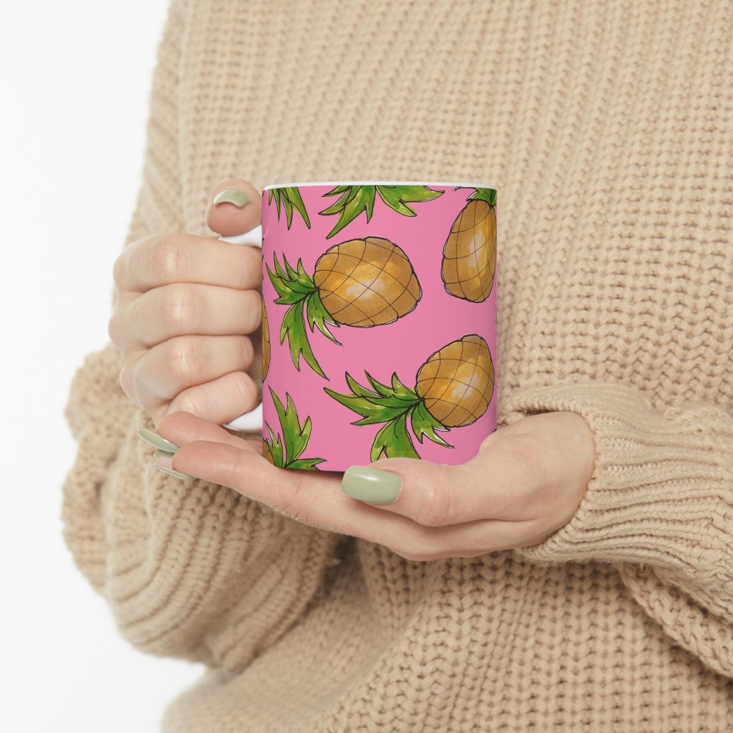 Pineapple Toss Pink Cup