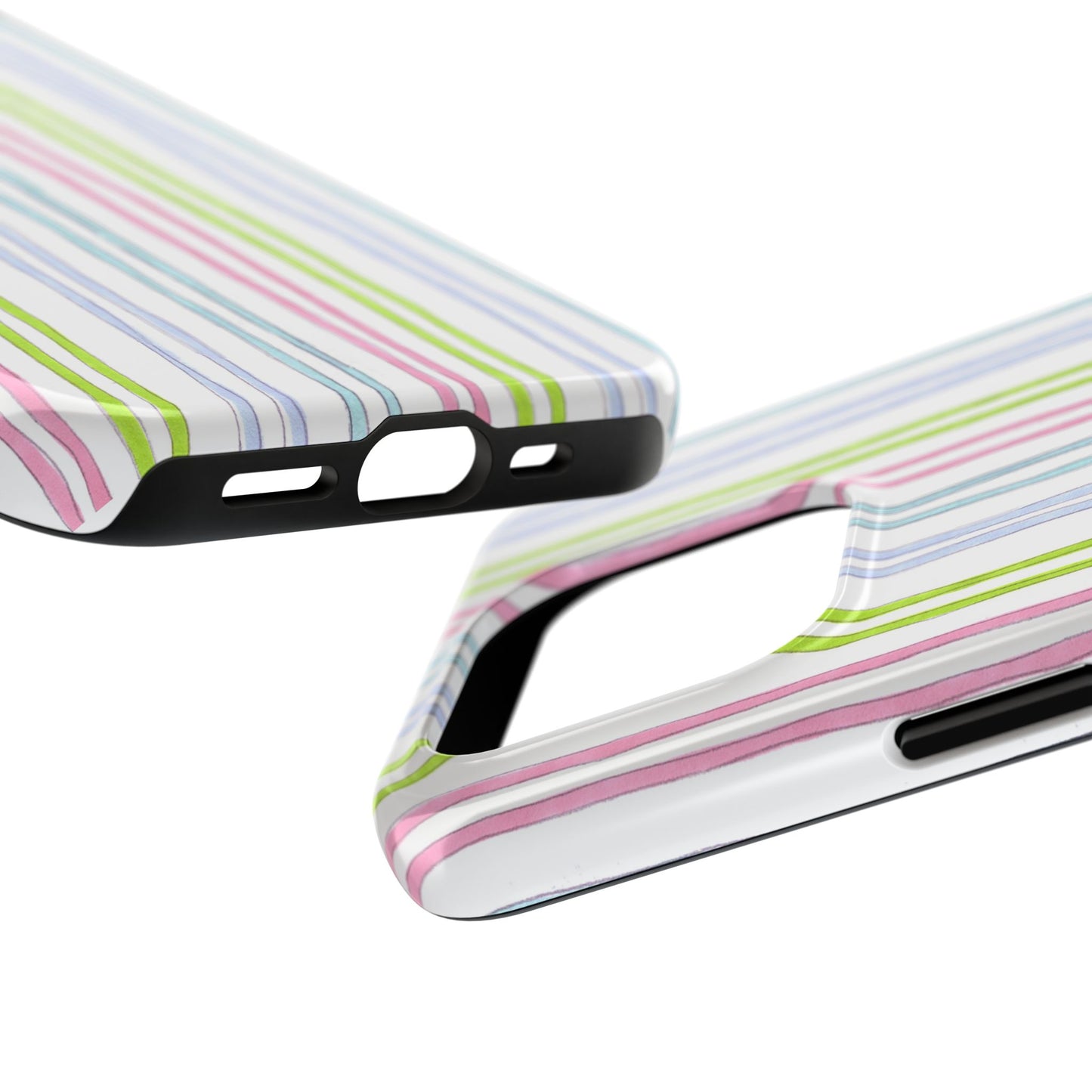 Belle Stripe White Phone Case