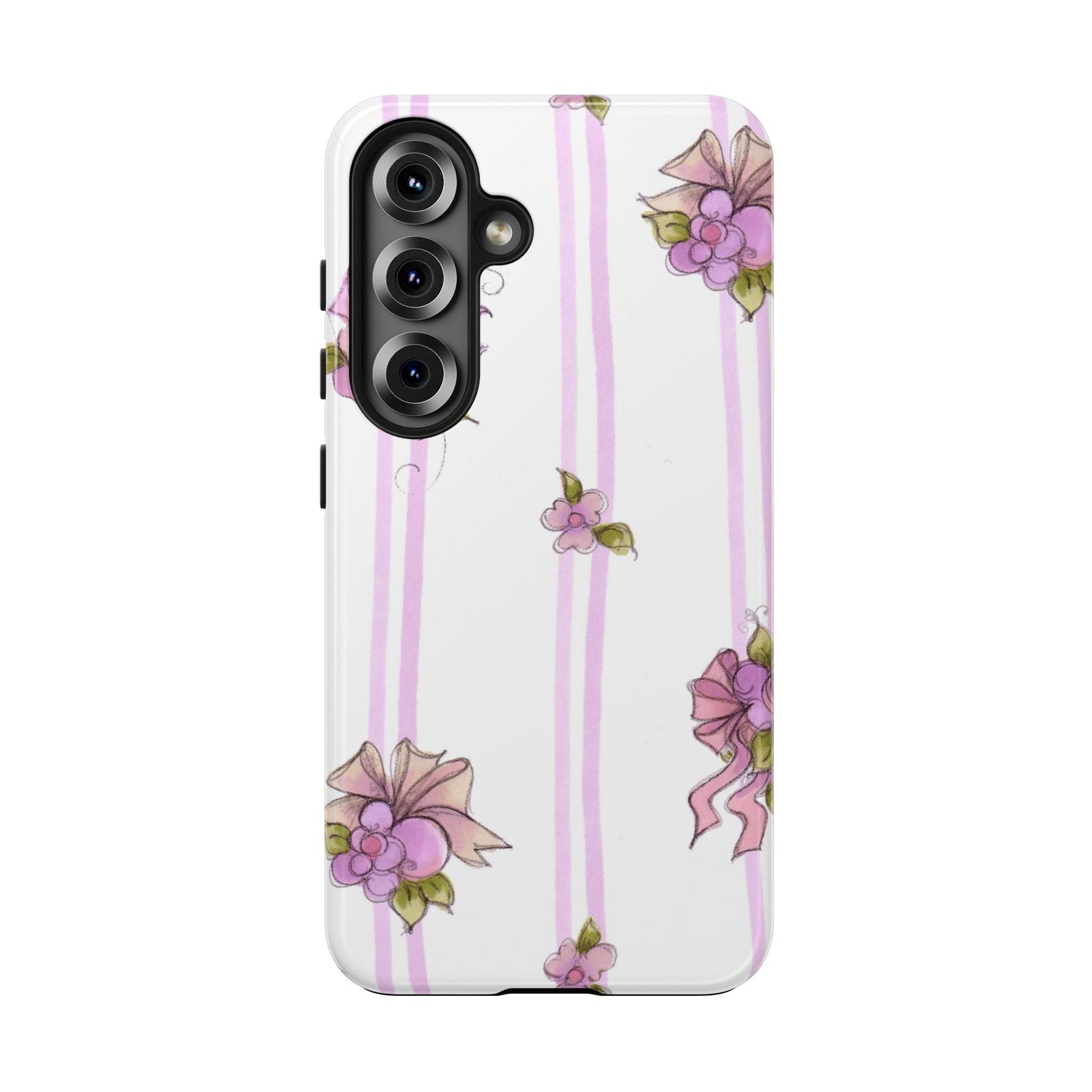 Flower Model Flower Stripe Phone Case